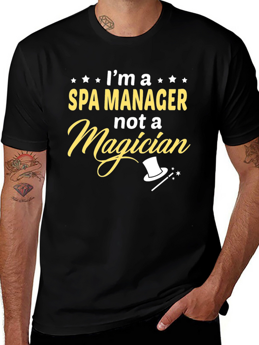 Spa Manager T-Shirt - Funny Magician Graphic Tee