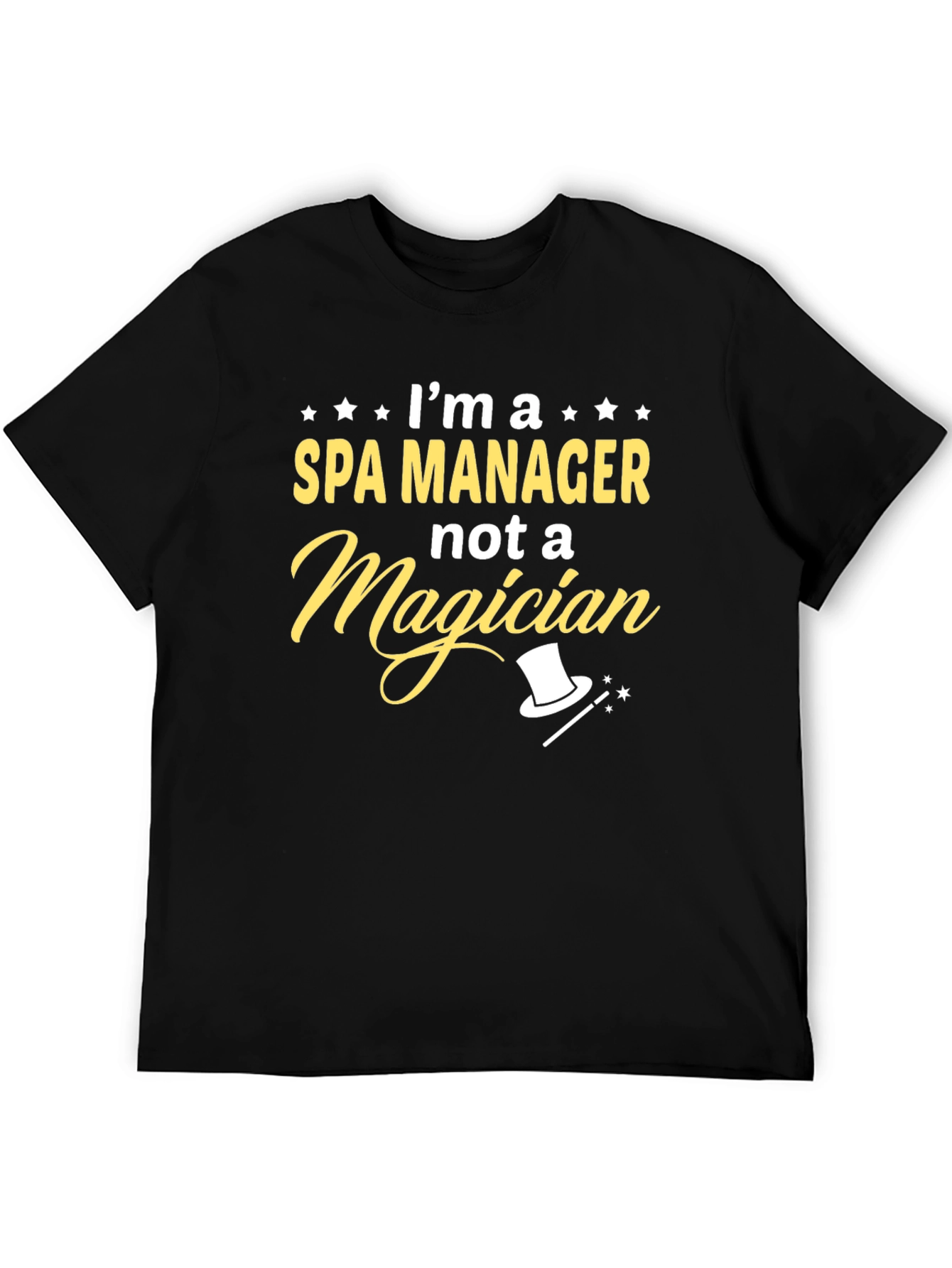 Spa Manager T-Shirt - Funny Magician Graphic Tee