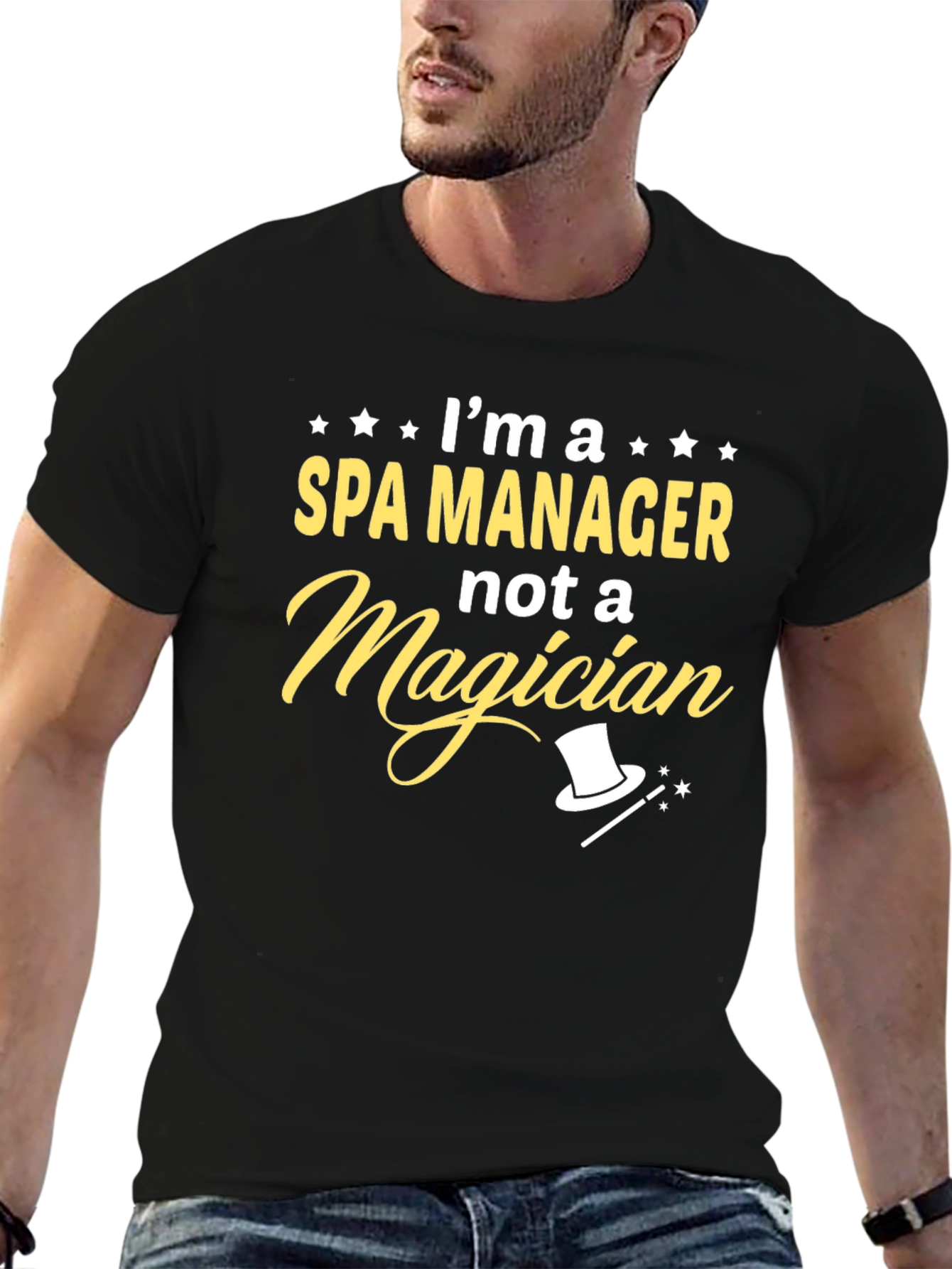 Spa Manager T-Shirt - Funny Magician Graphic Tee