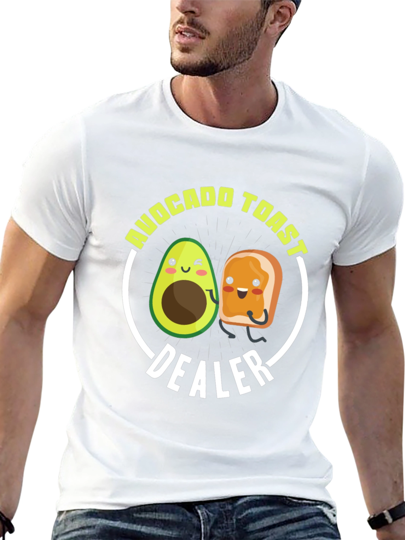 Avocado Toast Dealer Funny Graphic T-Shirt