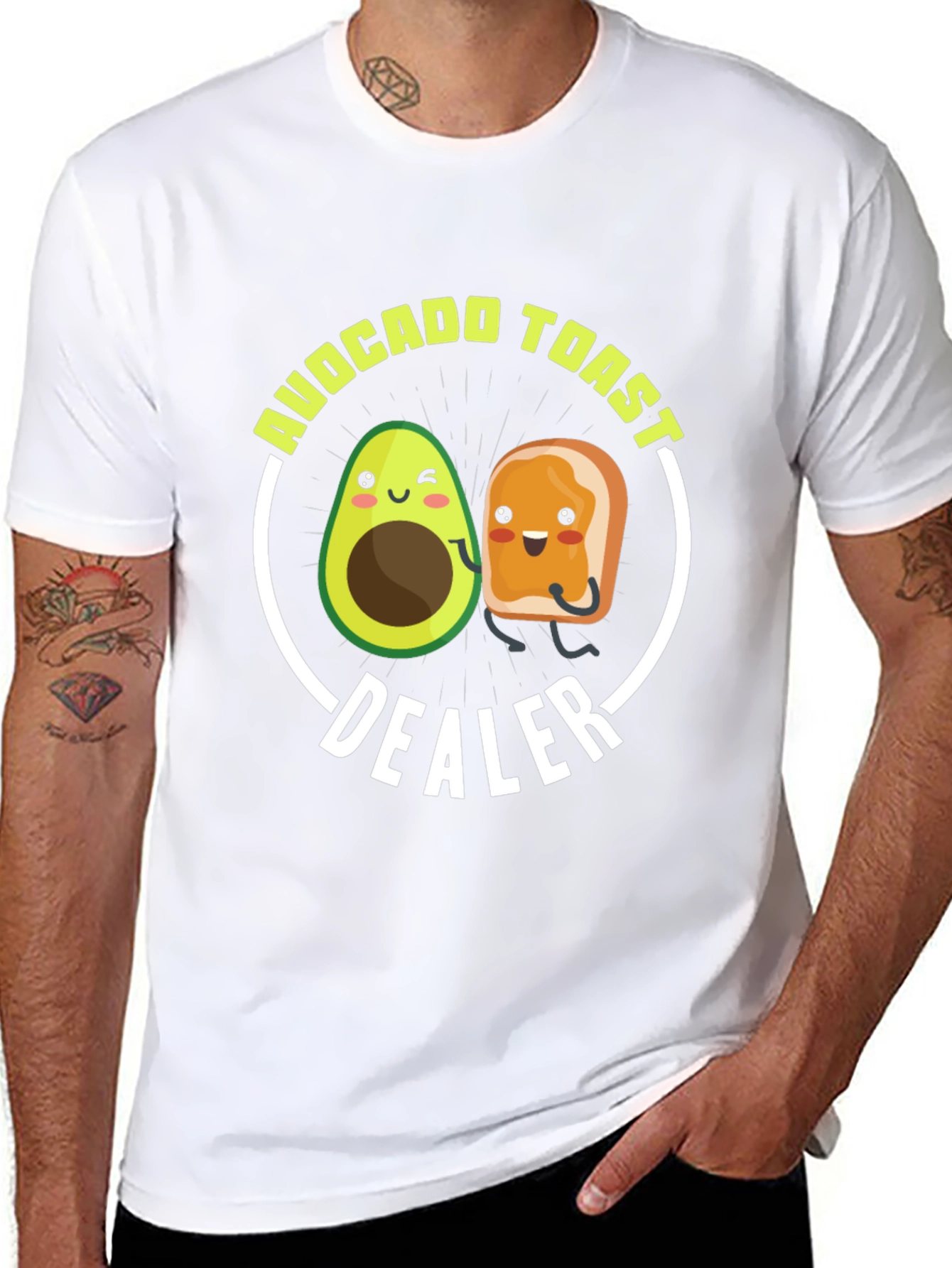 Avocado Toast Dealer Funny Graphic T-Shirt