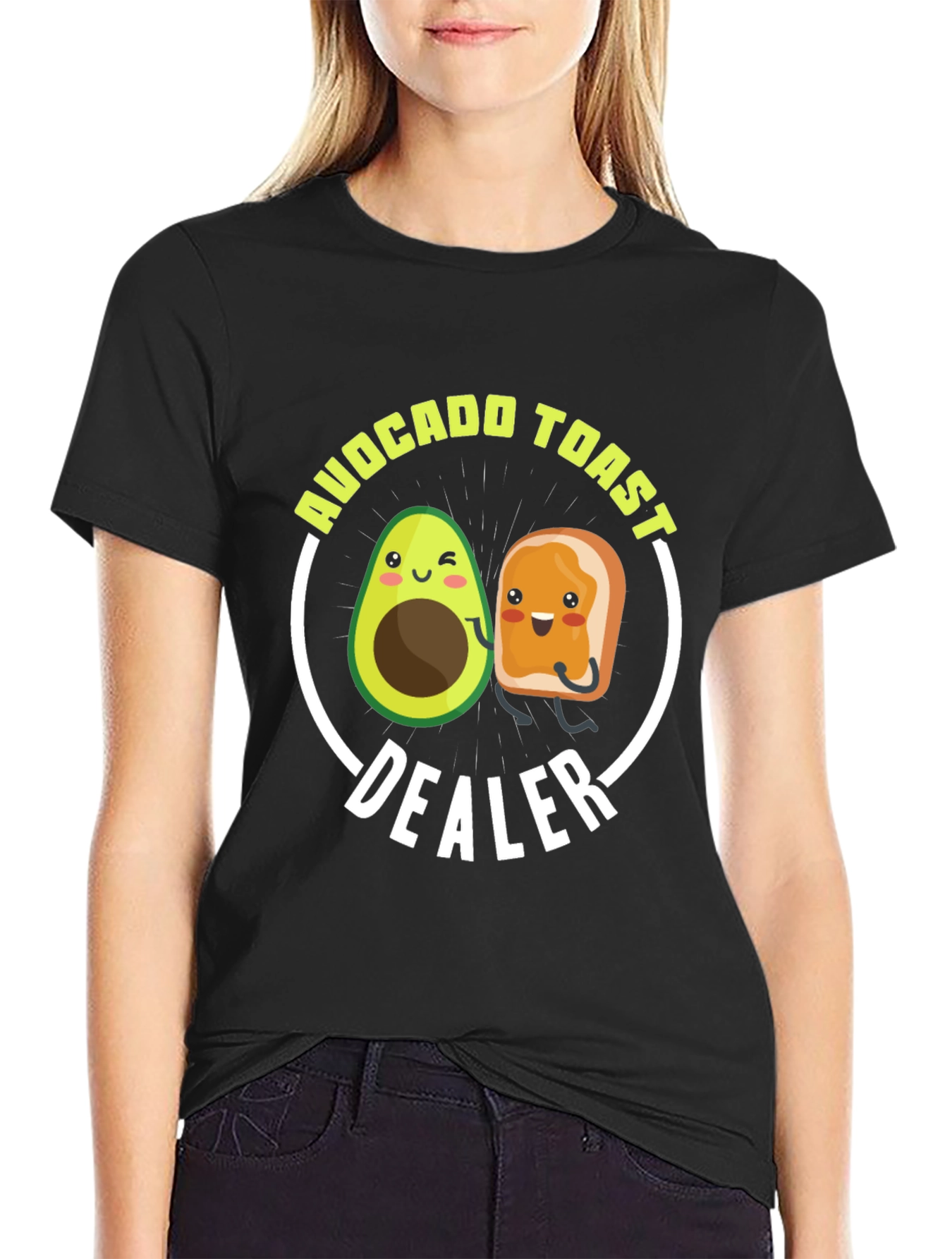Avocado Toast Dealer Funny Graphic T-Shirt