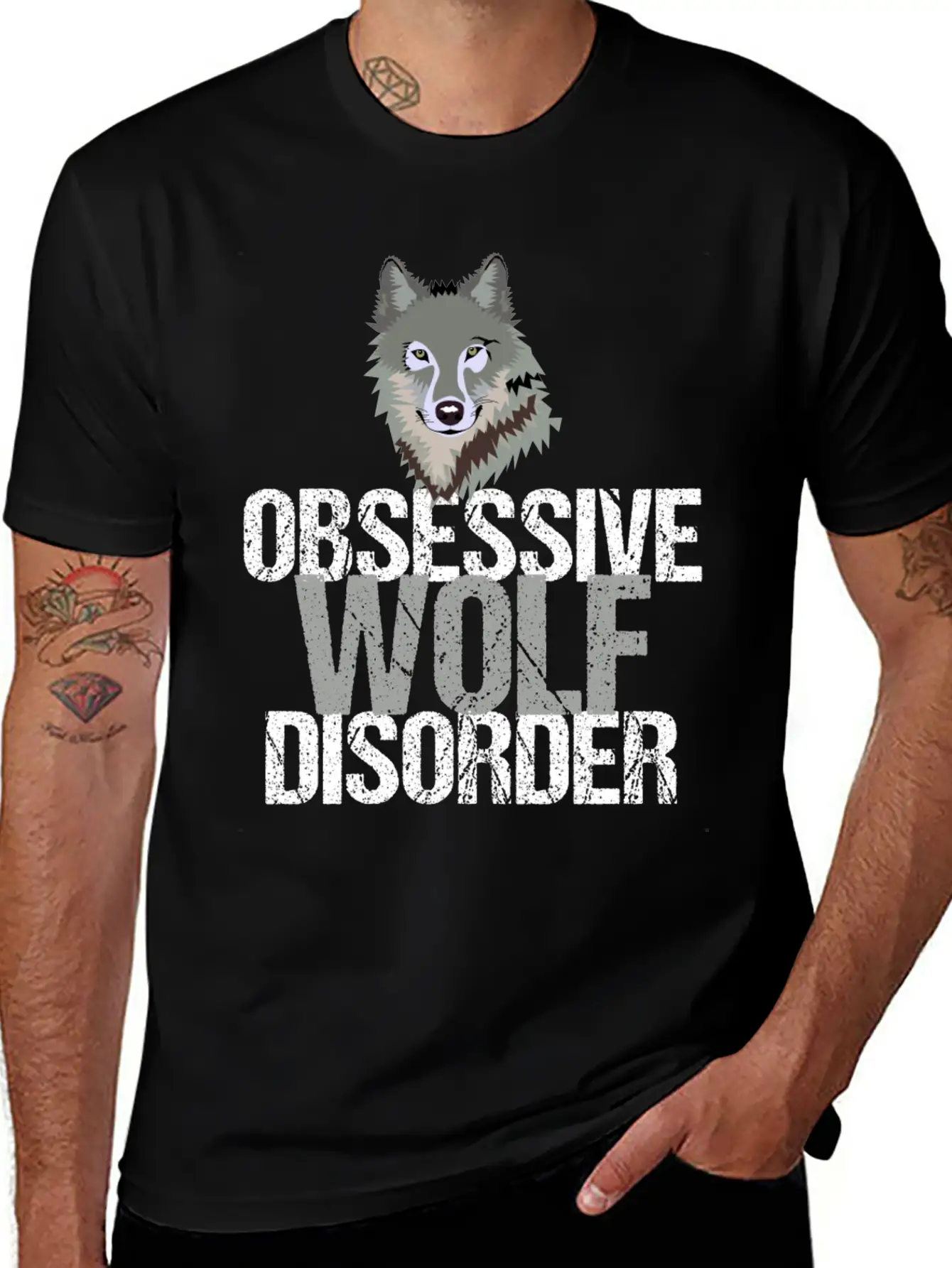 Awesome Grey Wolf Unisex Casual T-Shirt – Clean Design For Daily Comfort