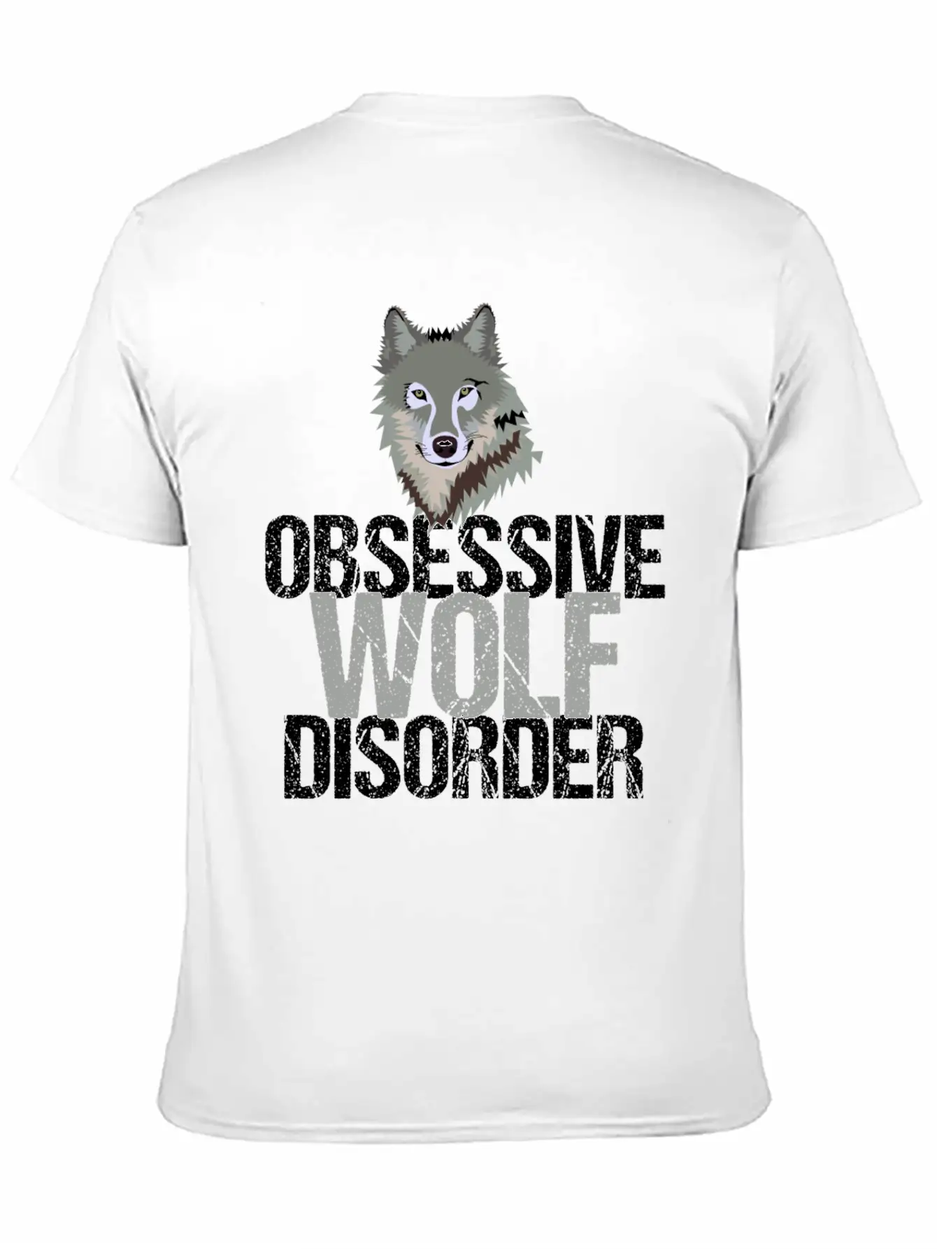 Awesome Grey Wolf Unisex Casual T-Shirt – Clean Design For Daily Comfort