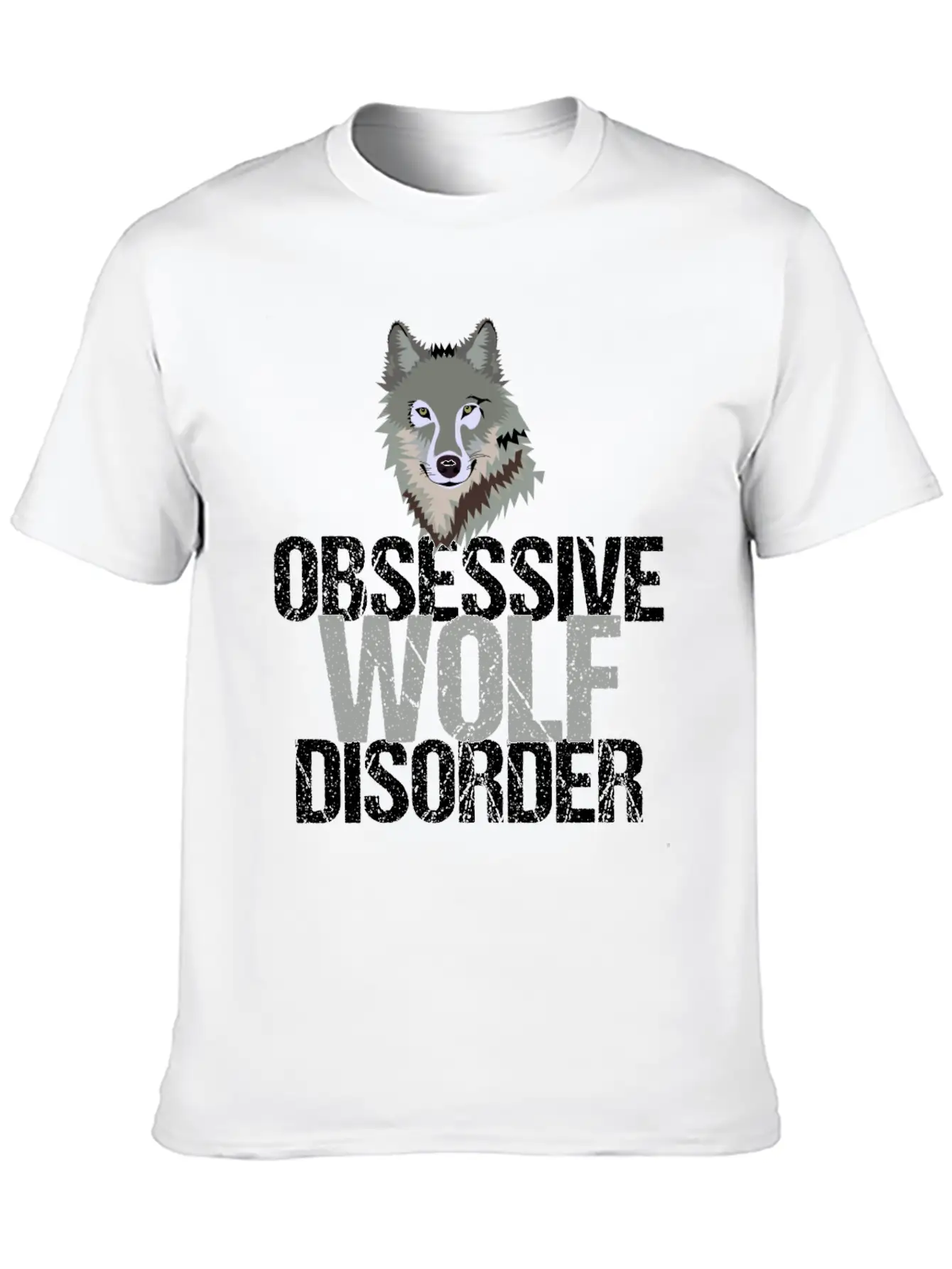 Awesome Grey Wolf Unisex Casual T-Shirt – Clean Design For Daily Comfort