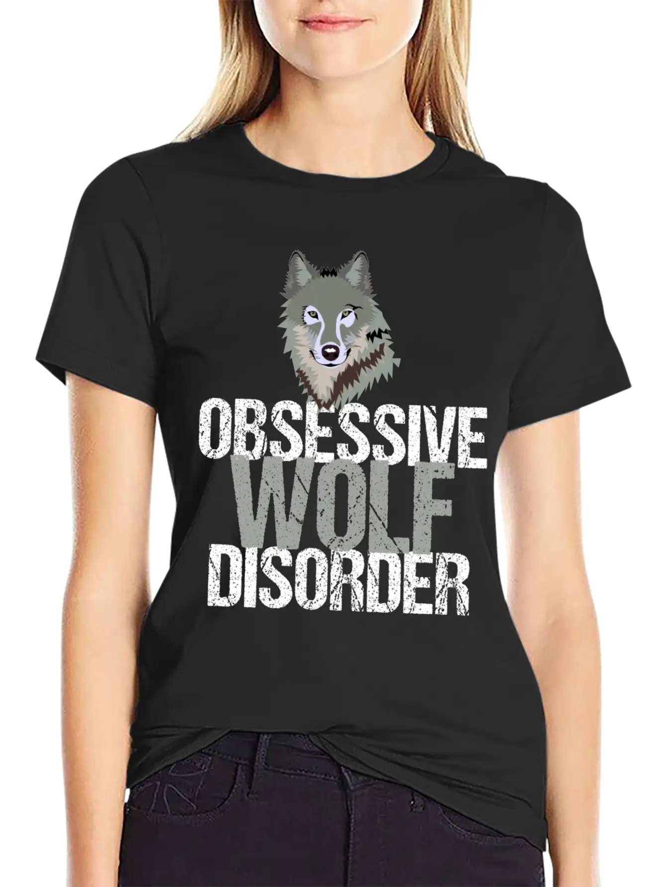 Awesome Grey Wolf Unisex Casual T-Shirt – Clean Design For Daily Comfort