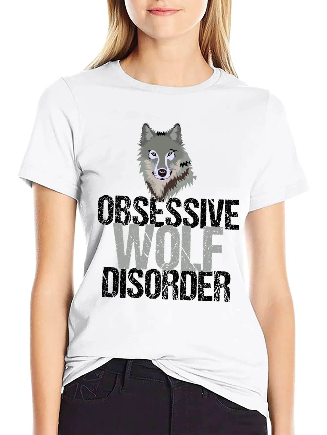 Awesome Grey Wolf Unisex Casual T-Shirt – Clean Design For Daily Comfort
