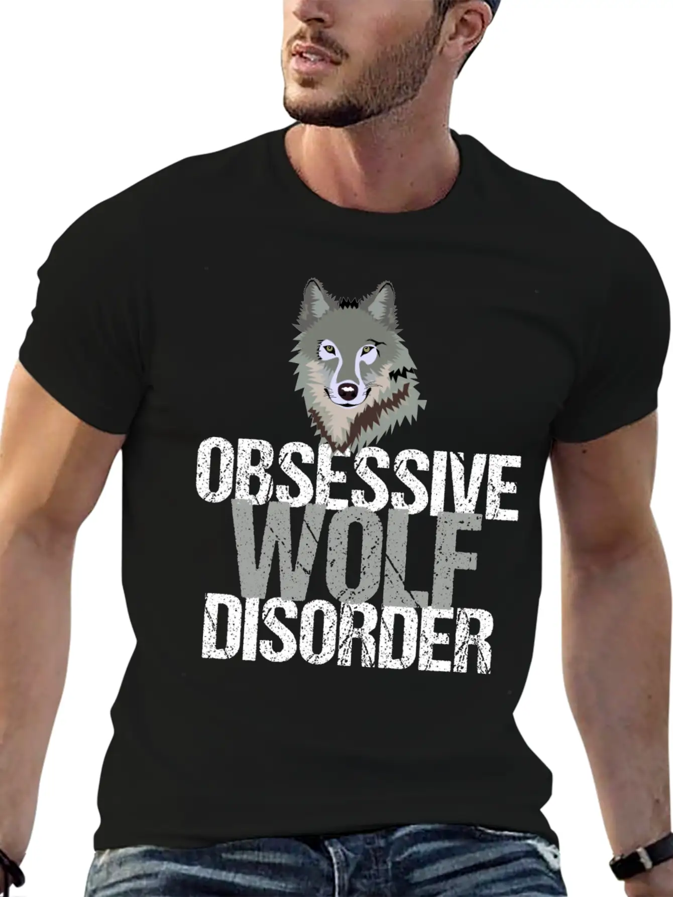 Awesome Grey Wolf Unisex Casual T-Shirt – Clean Design For Daily Comfort