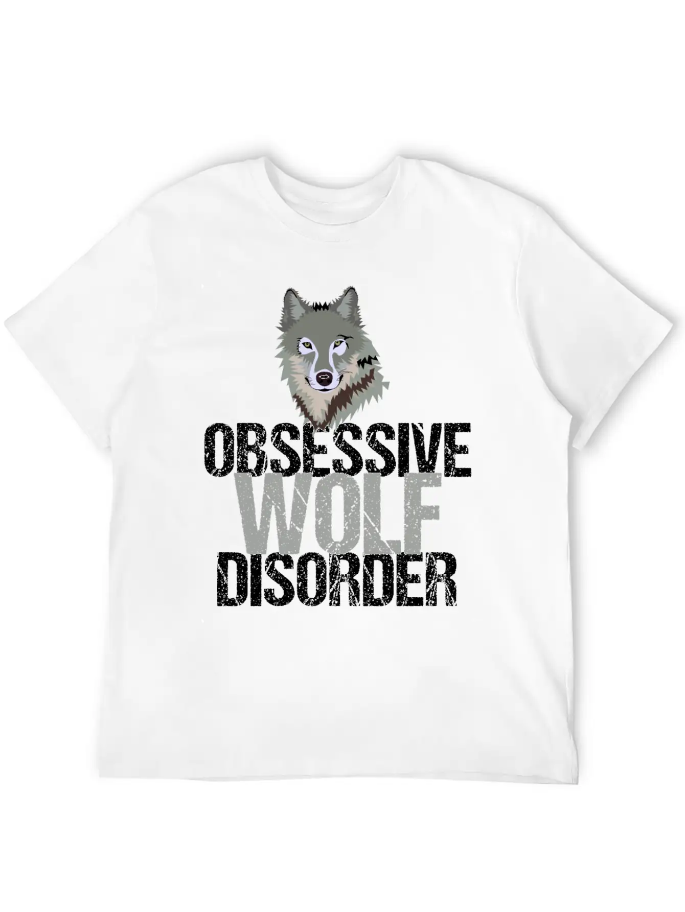 Awesome Grey Wolf Unisex Casual T-Shirt – Clean Design For Daily Comfort