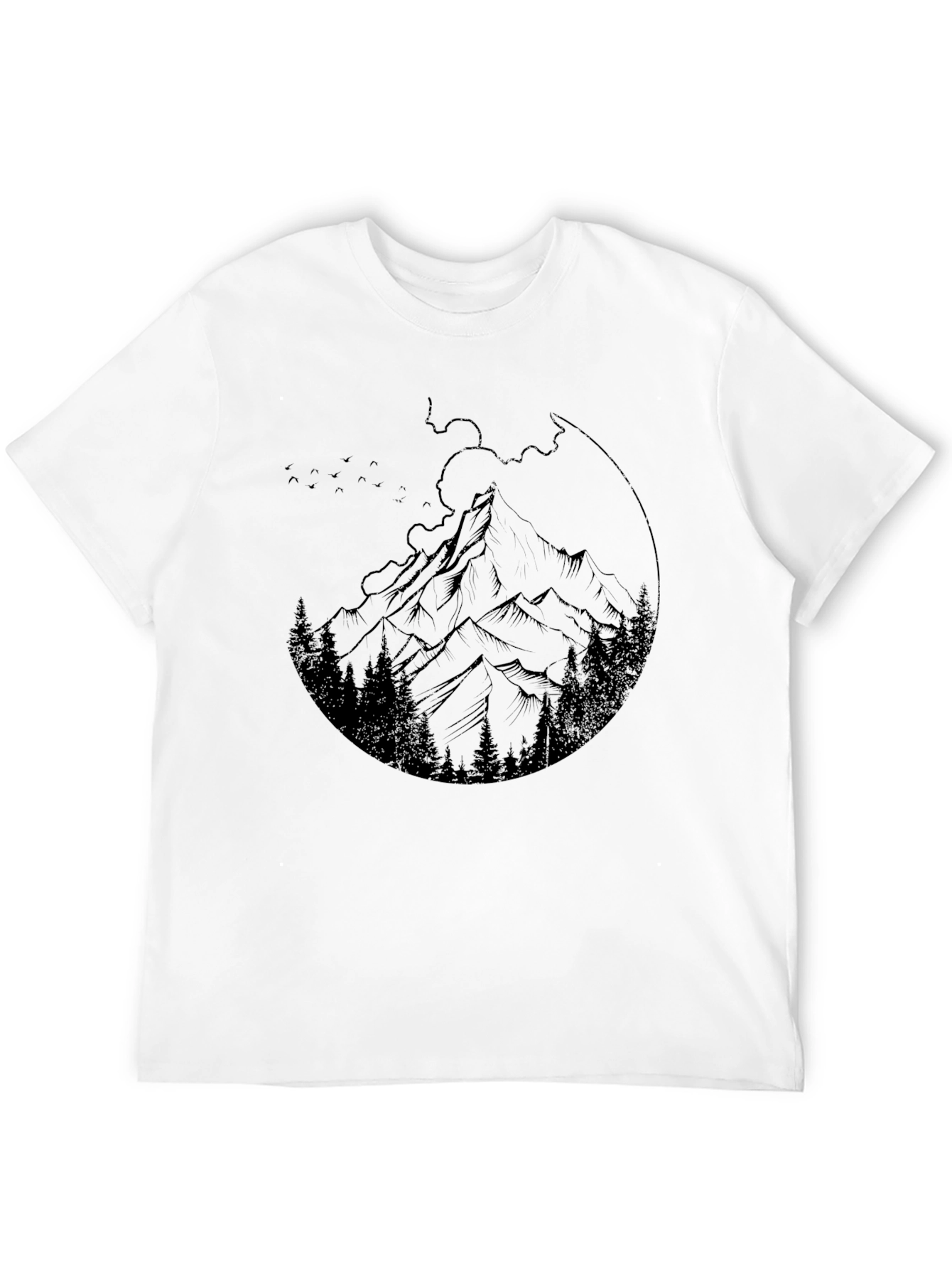 Mountain Graphic Black T-Shirt