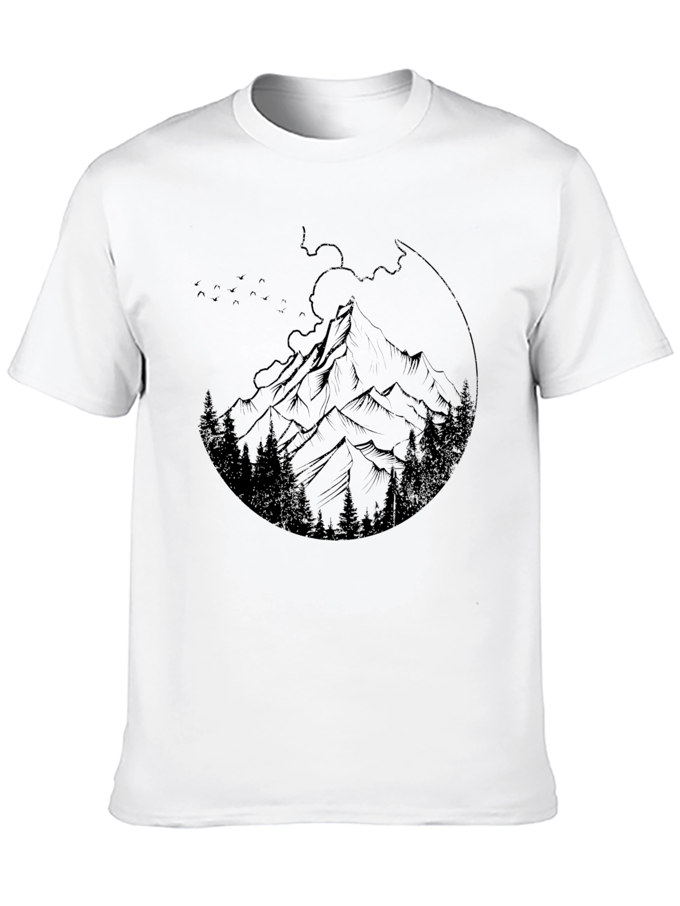 Mountain Graphic Black T-Shirt