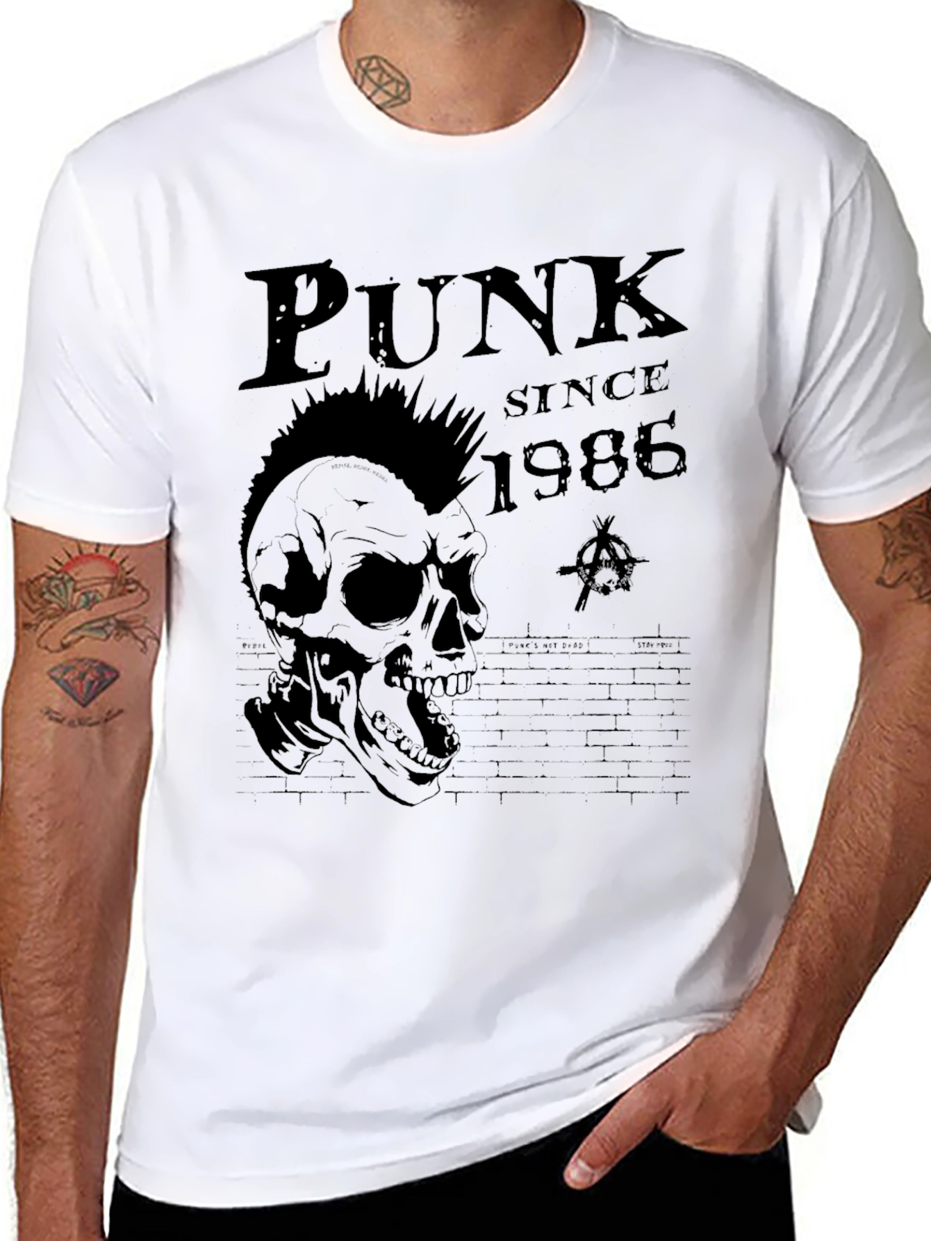 Punk Since 1986 Skull Graphic T-Shirt