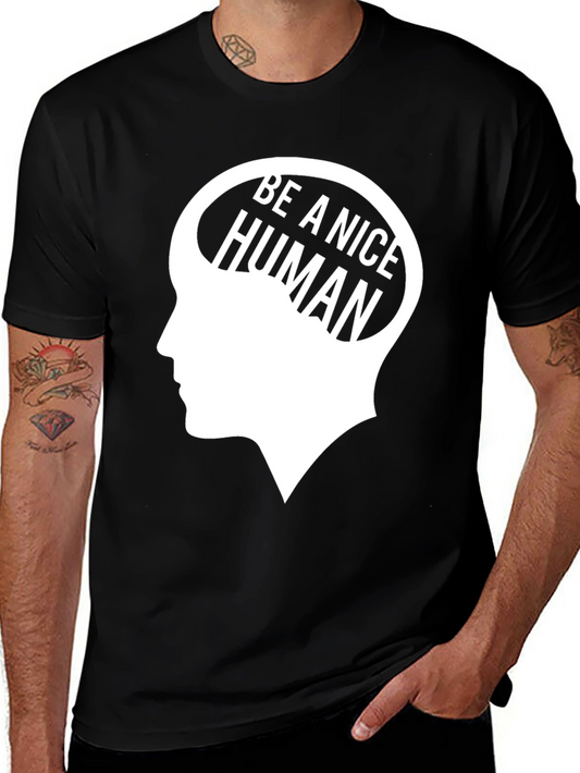 Be A Nice Human Black T-Shirt