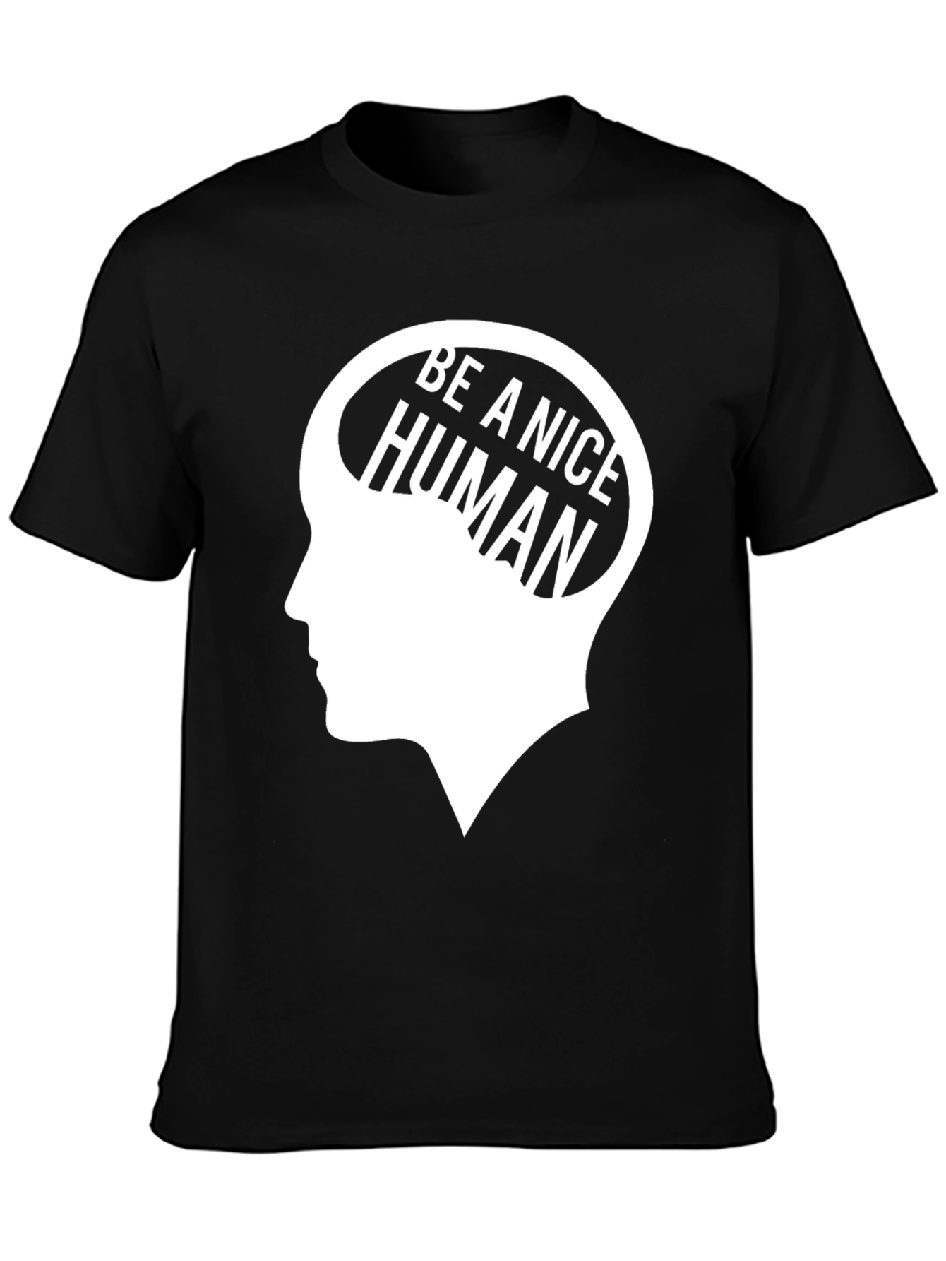 Be A Nice Human Black T-Shirt