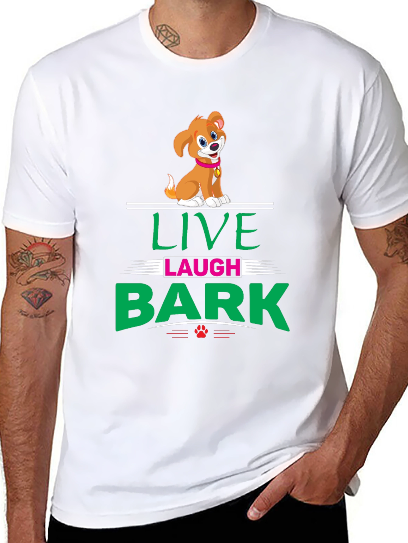Live Laugh Bark T-Shirt