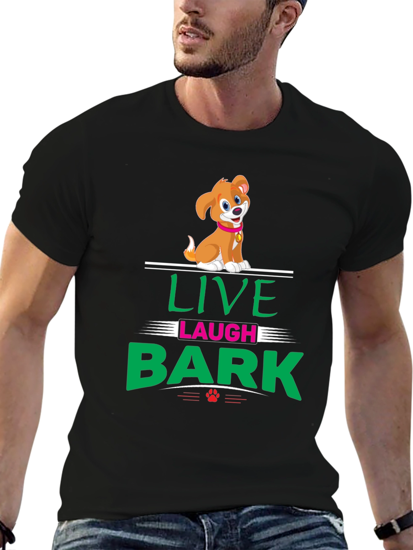 Live Laugh Bark T-Shirt