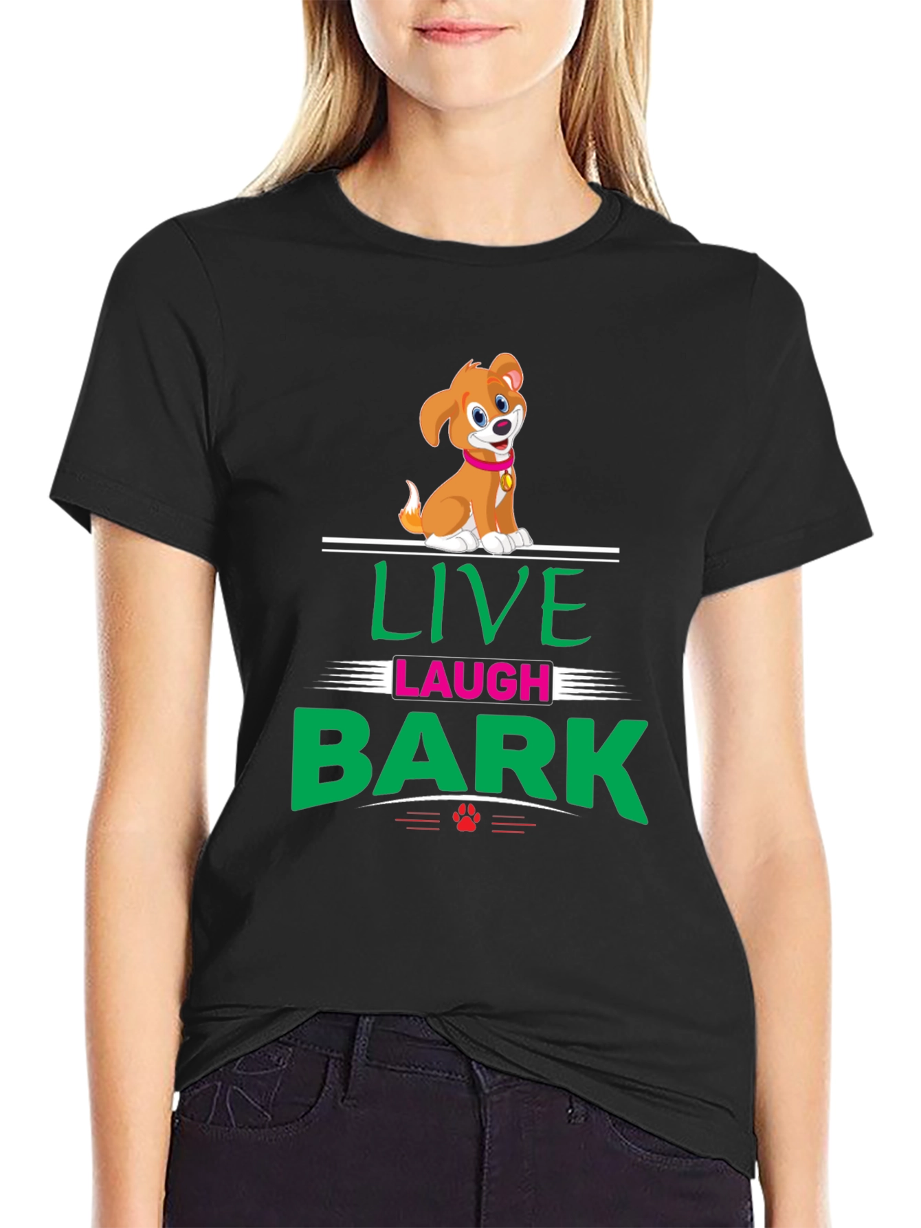 Live Laugh Bark T-Shirt