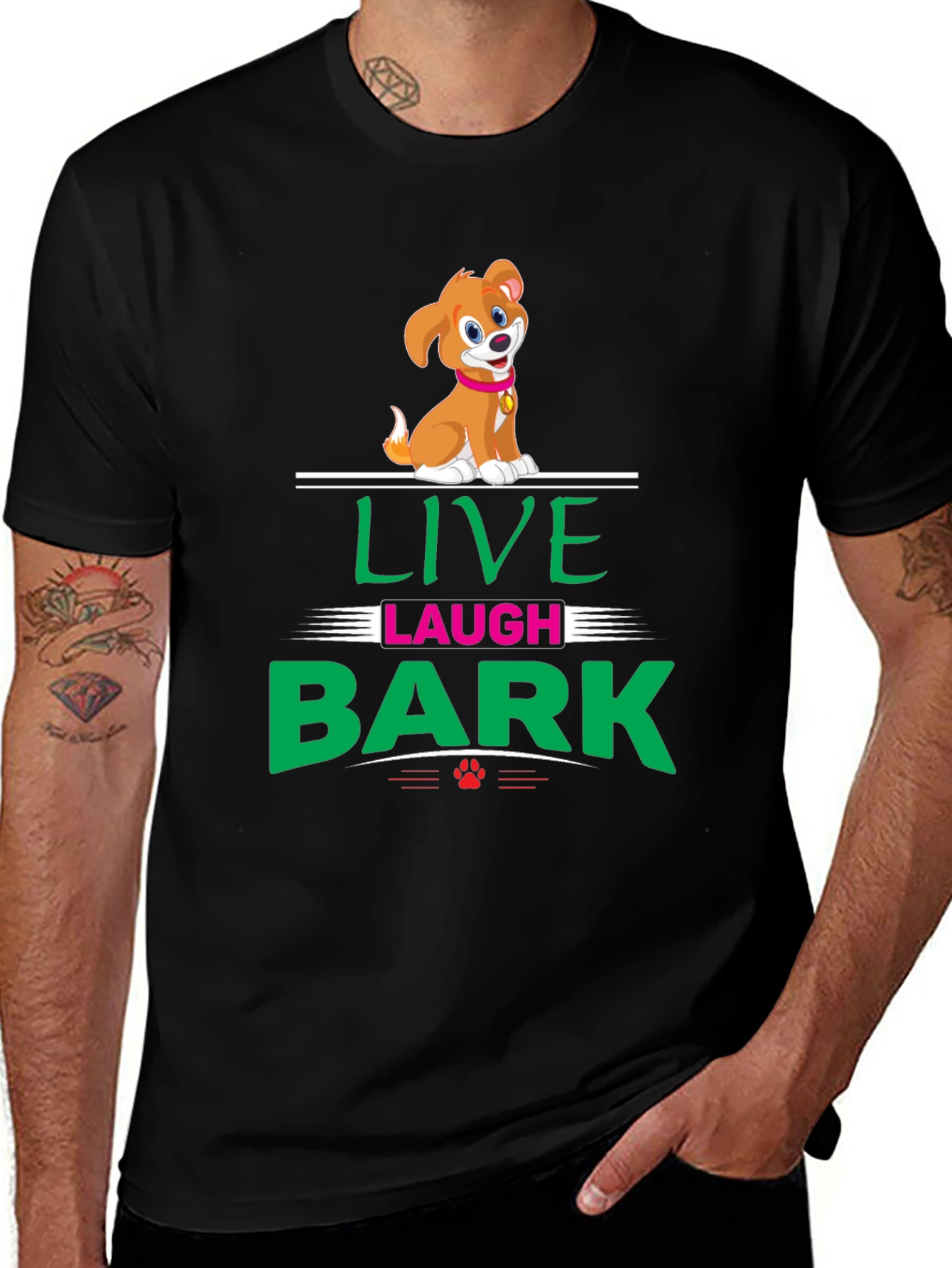 Live Laugh Bark T-Shirt
