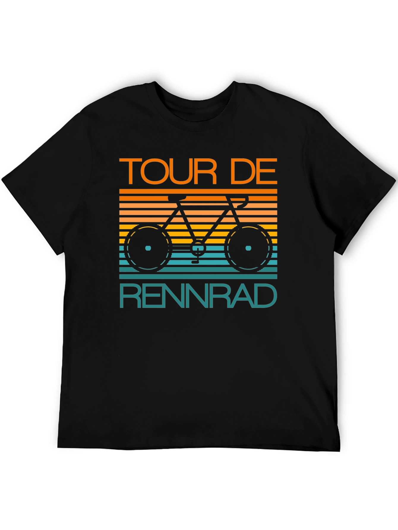 Tour De Rennrad T-Shirt - Retro Cycling Design