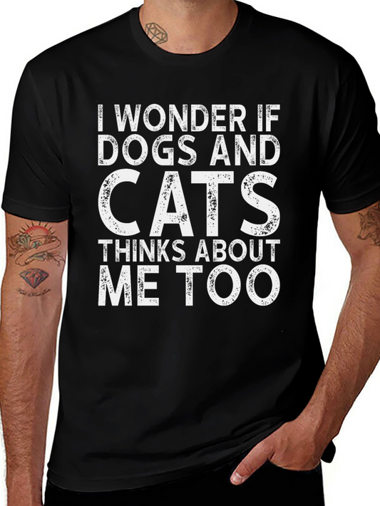Dogs and Cats T-Shirt Funny Pet Lover Tee