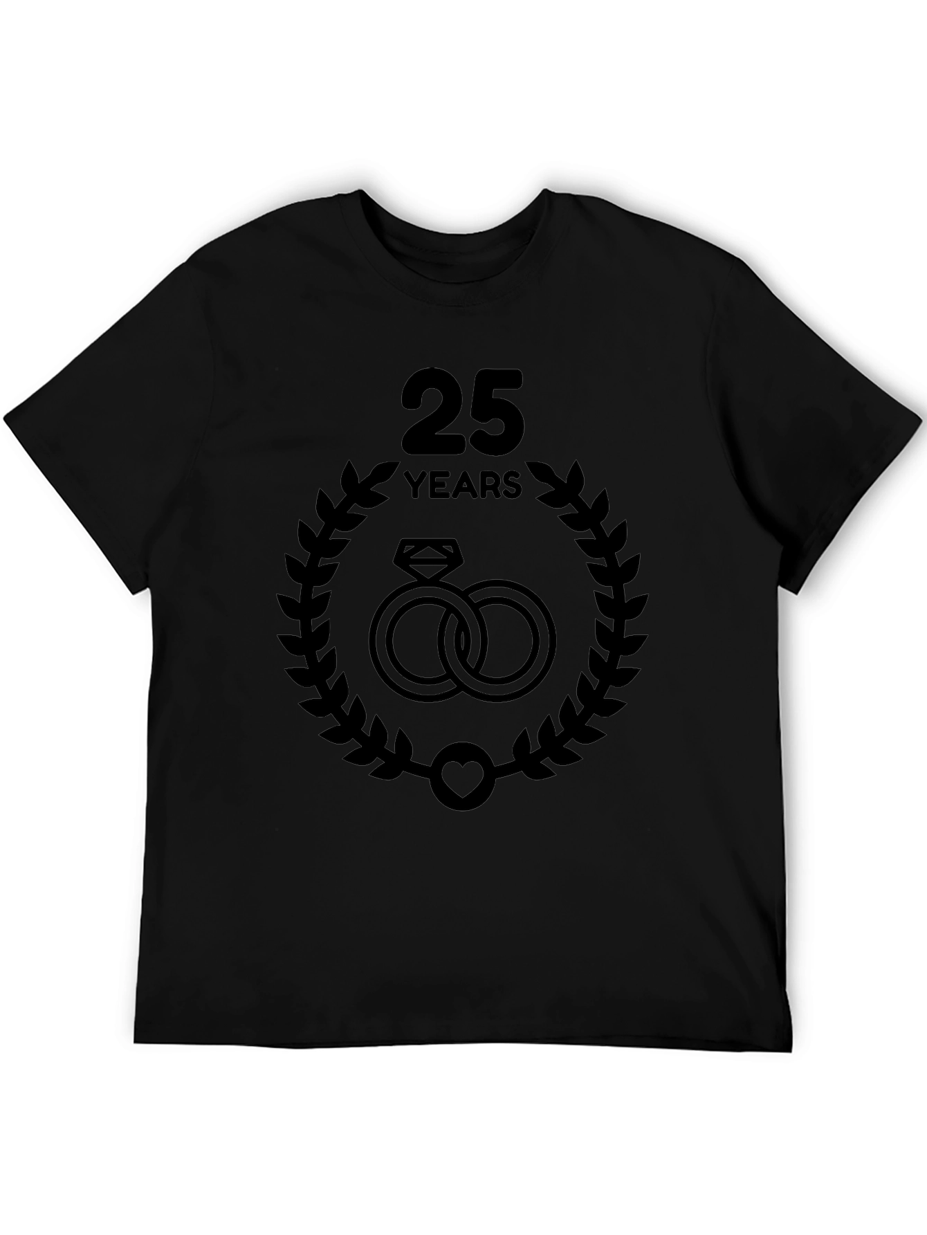 25th Anniversary Rings Graphic Tee - Black