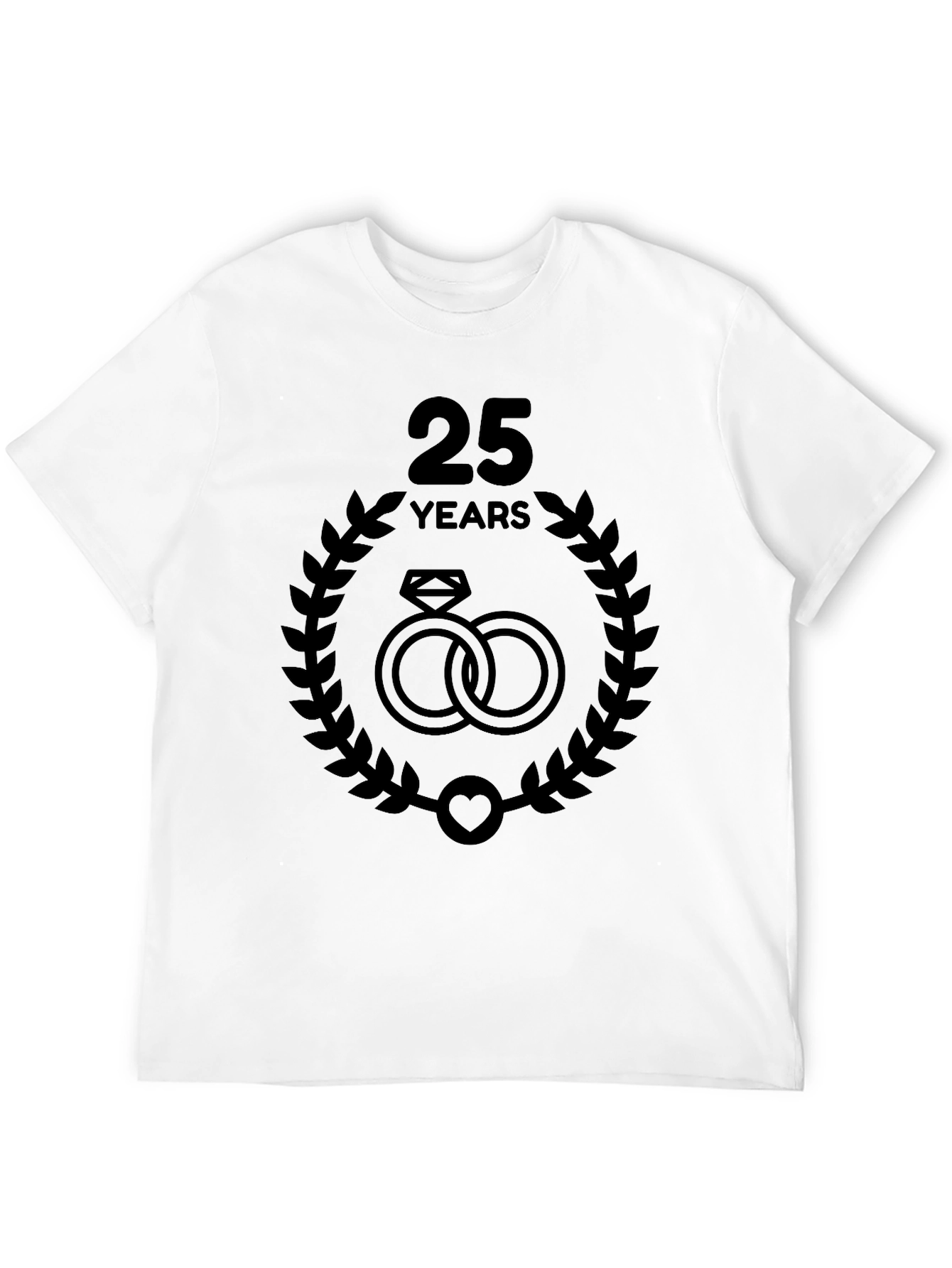25th Anniversary Rings Graphic Tee - Black
