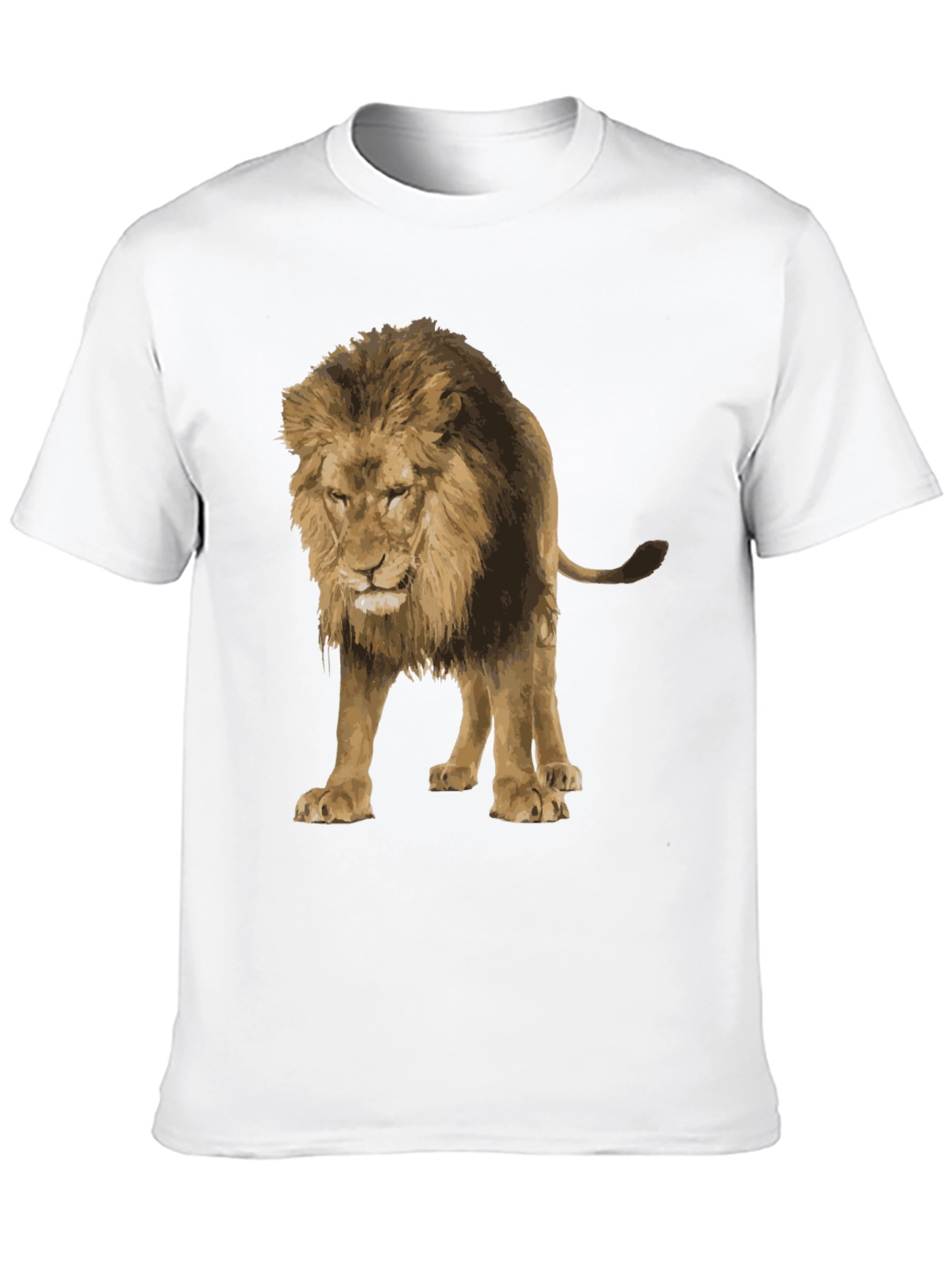 Lion Graphic Black T-Shirt
