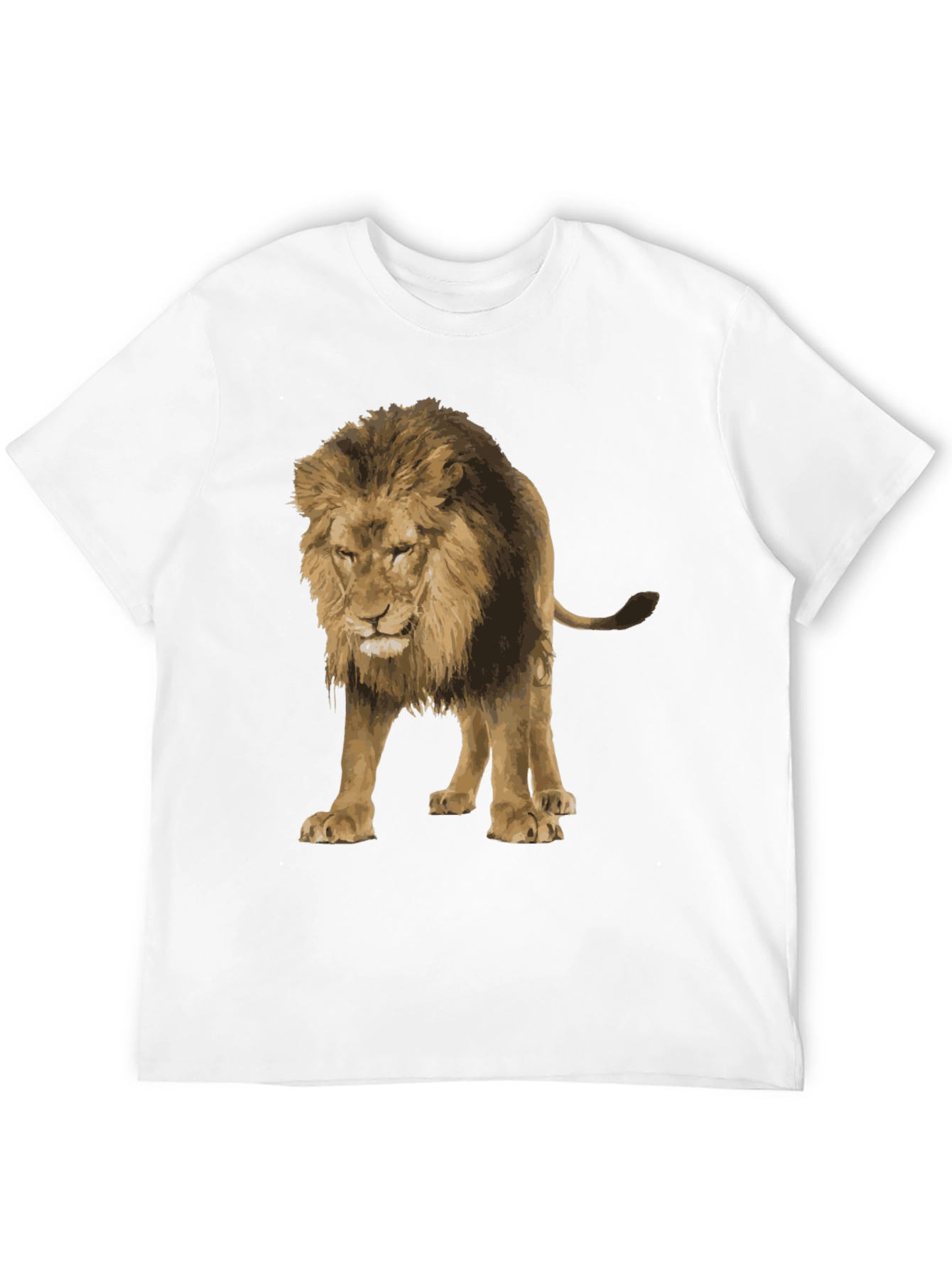 Lion Graphic Black T-Shirt