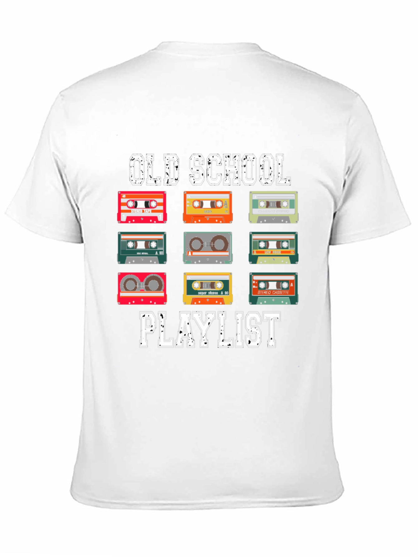 Old School Playlist Cassette Tape T-Shirt