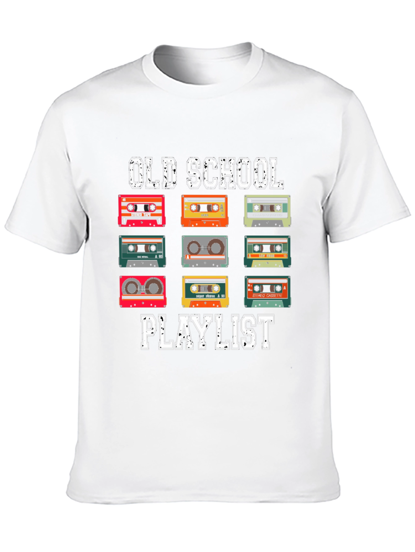 Old School Playlist Cassette Tape T-Shirt
