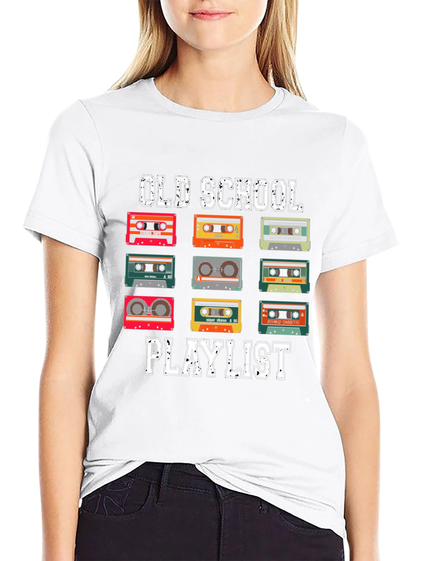 Old School Playlist Cassette Tape T-Shirt