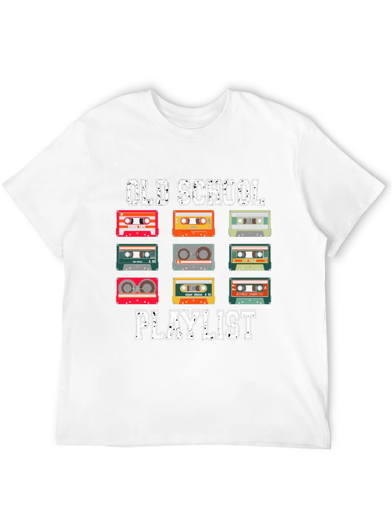 Old School Playlist Cassette Tape T-Shirt