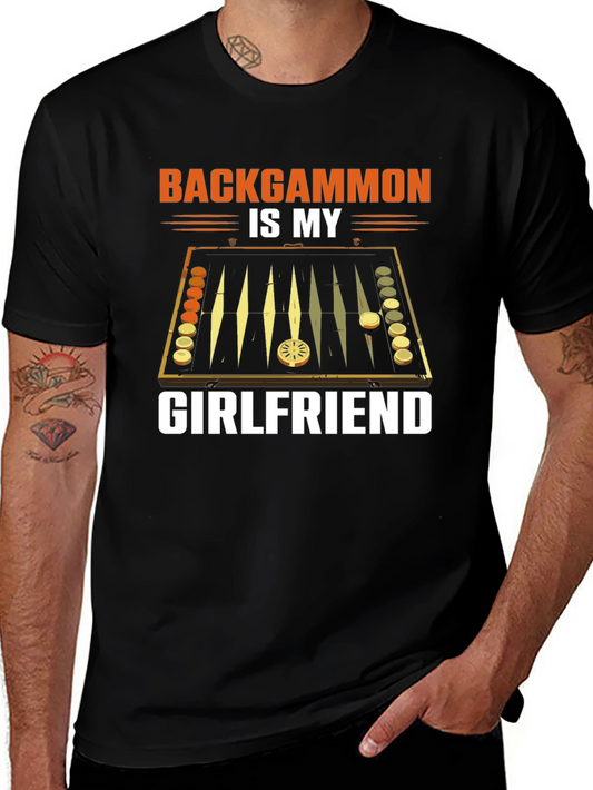 Backgammon is My Girlfriend Graphic T-Shirt