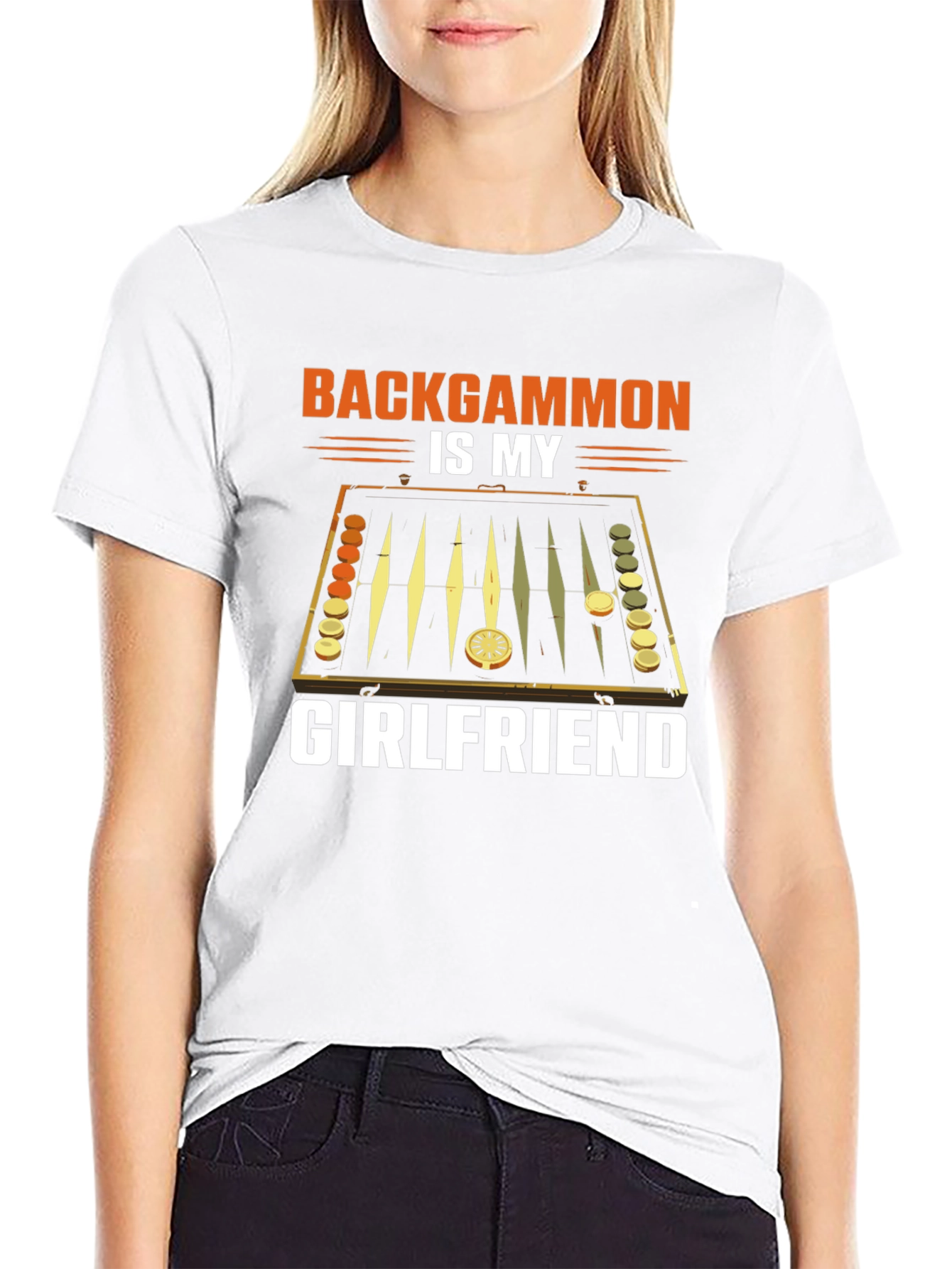 Backgammon is My Girlfriend Graphic T-Shirt