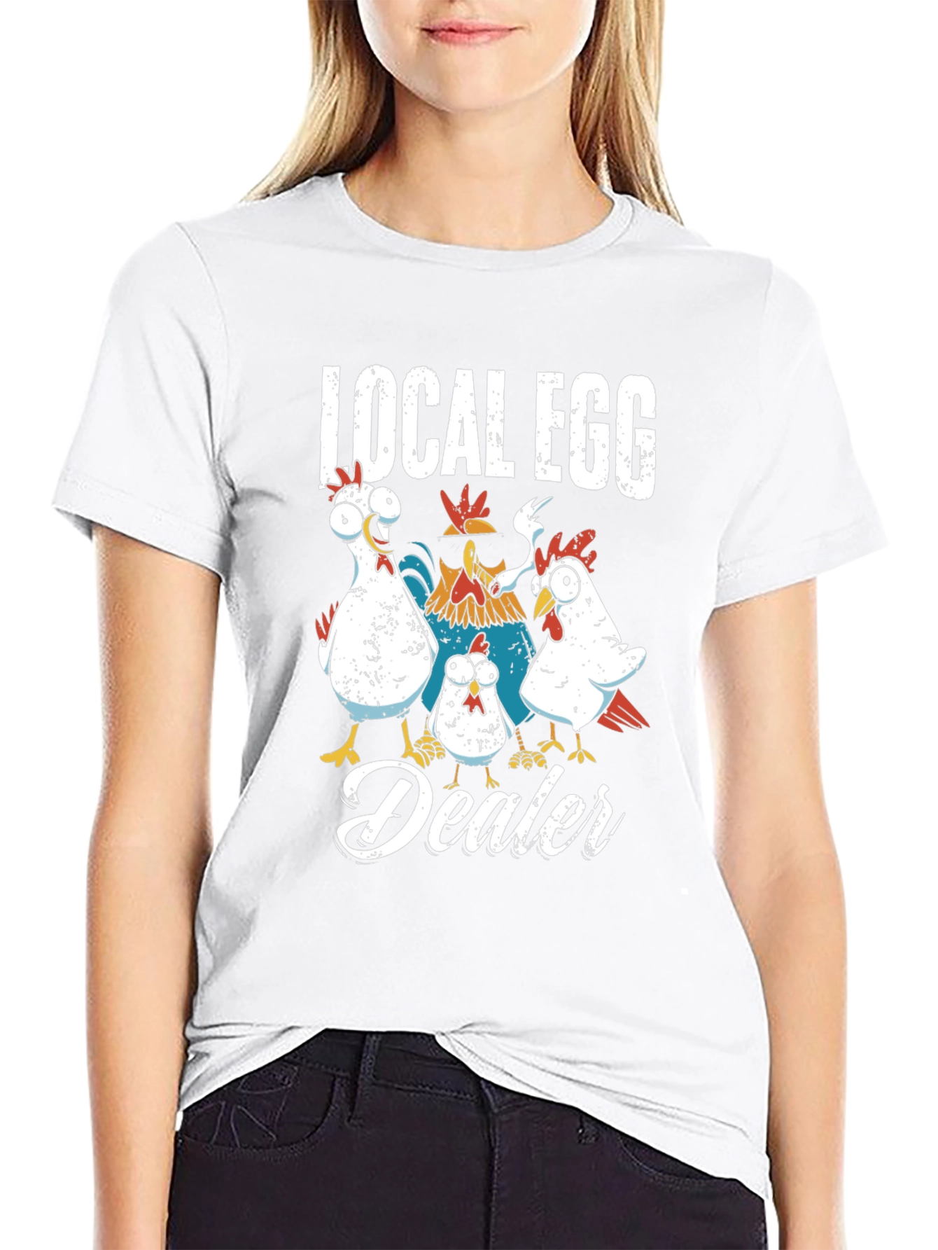 Local Egg Dealer Chicken Graphic T-Shirt