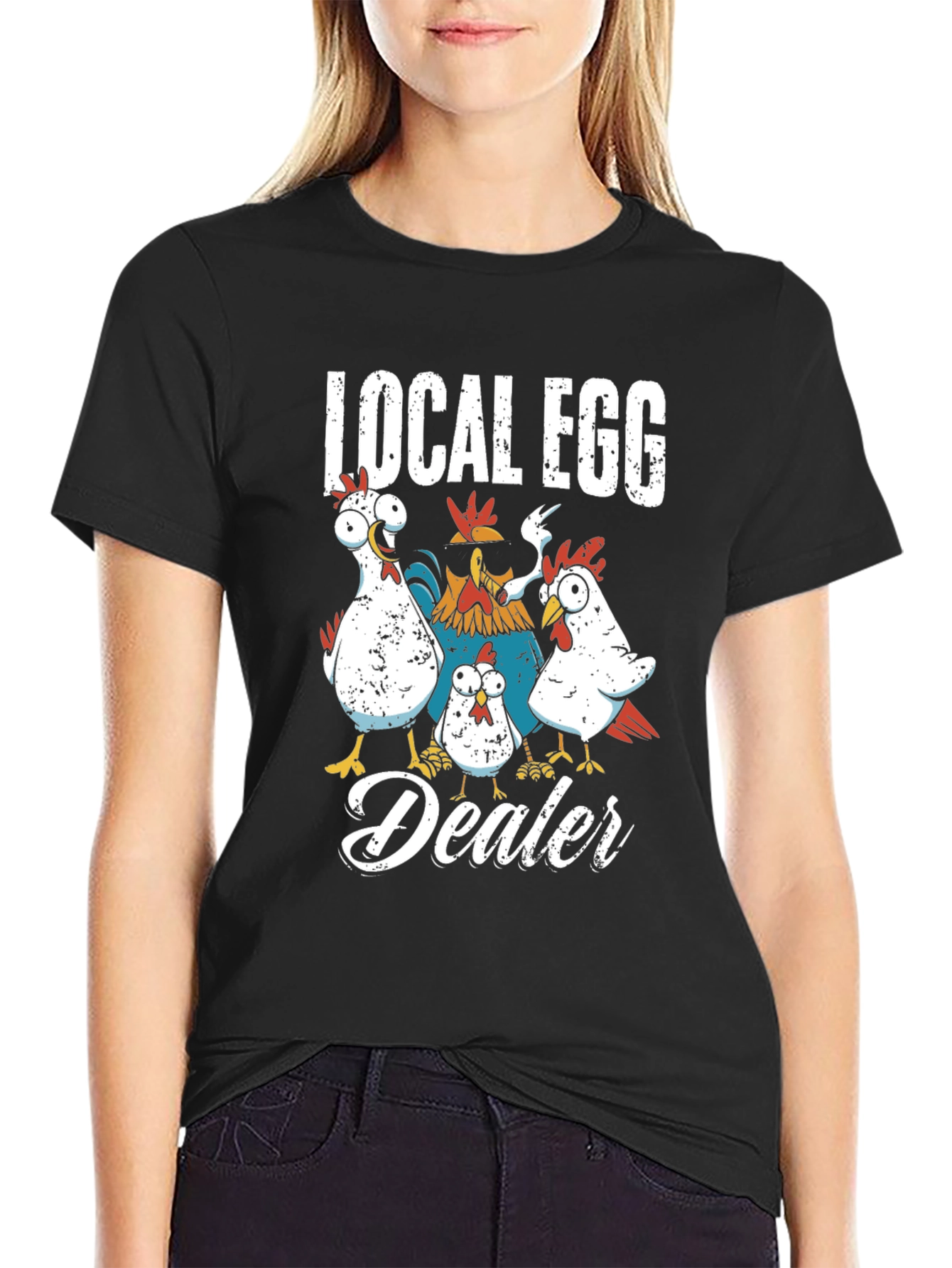 Local Egg Dealer Chicken Graphic T-Shirt