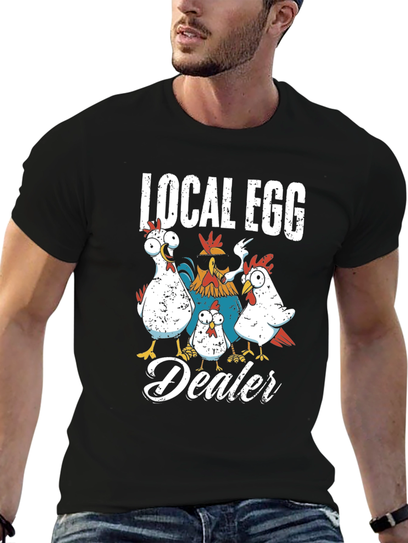 Local Egg Dealer Chicken Graphic T-Shirt