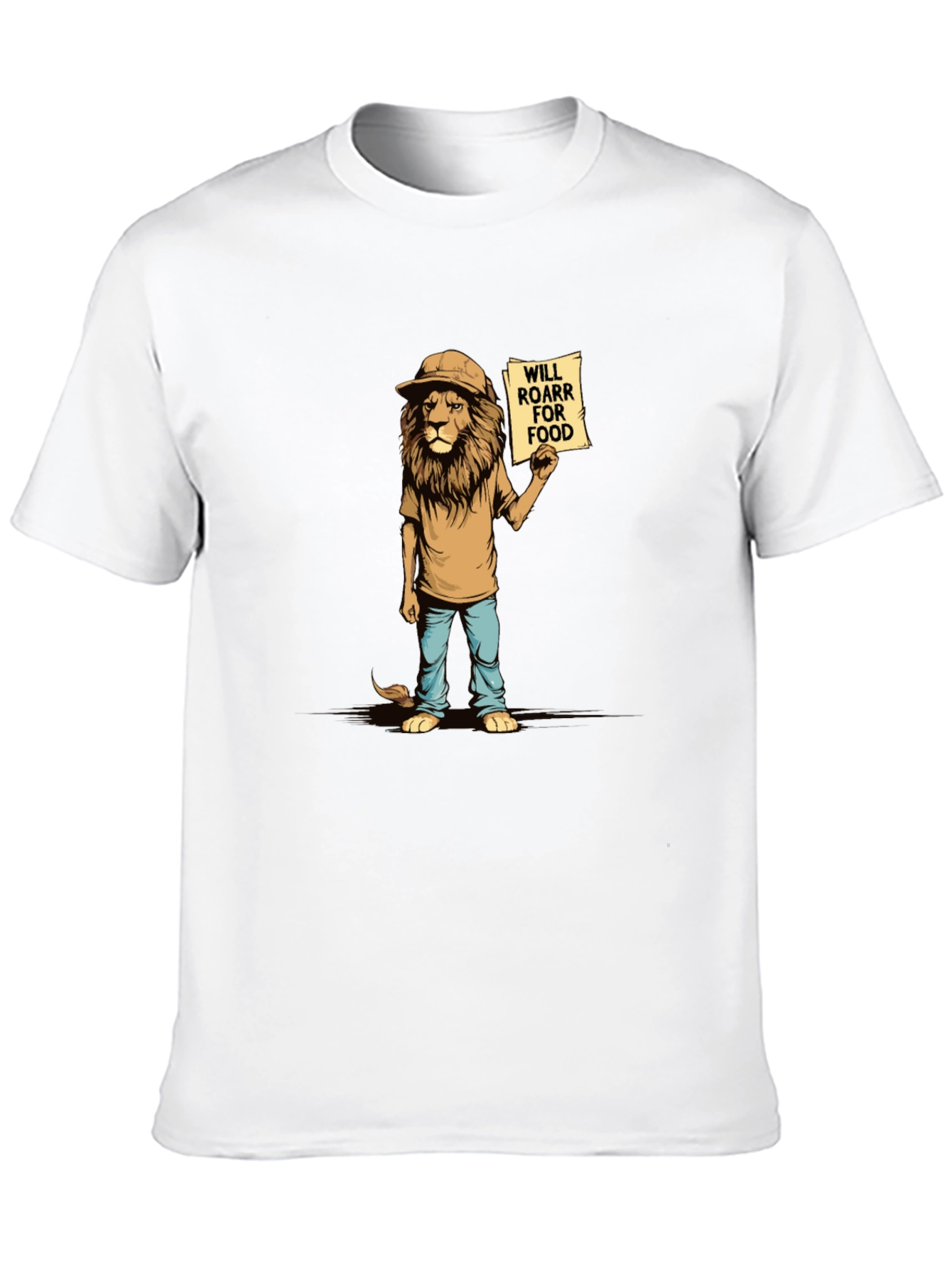 Funny Lion Will Roar For Food T-Shirt