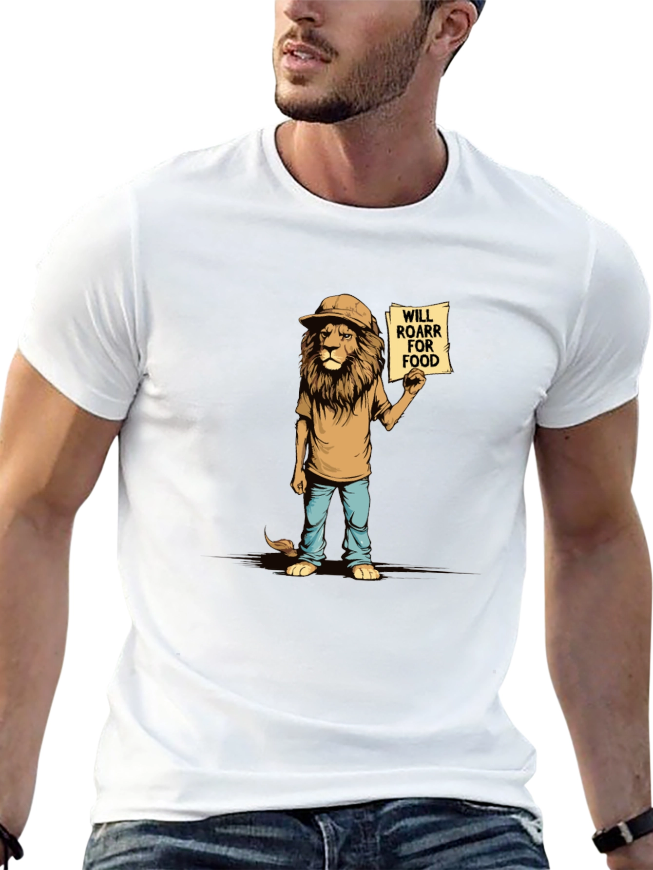 Funny Lion Will Roar For Food T-Shirt