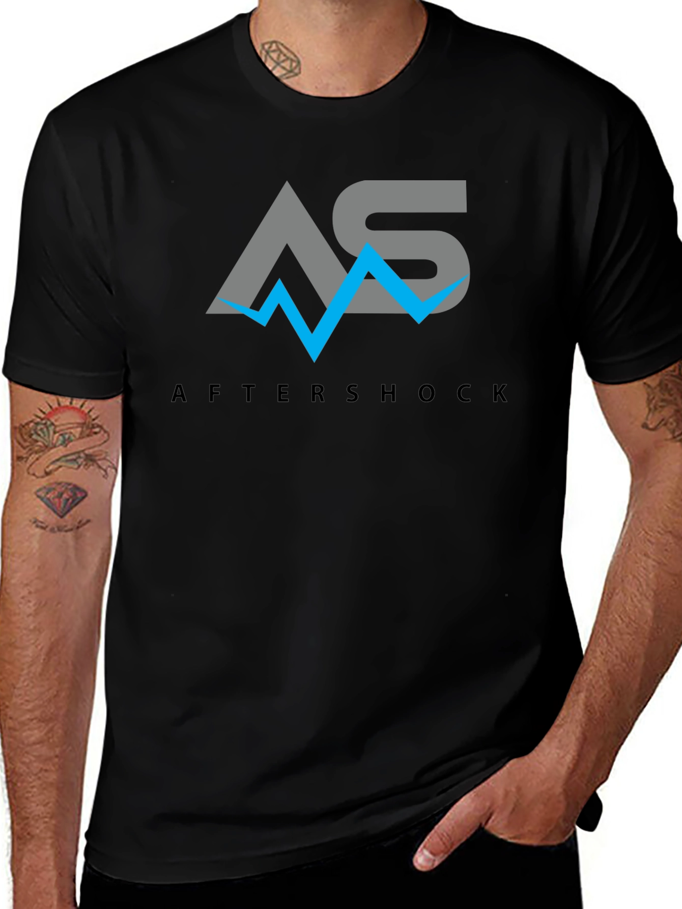 Aftershock Logo Graphic Black Tee
