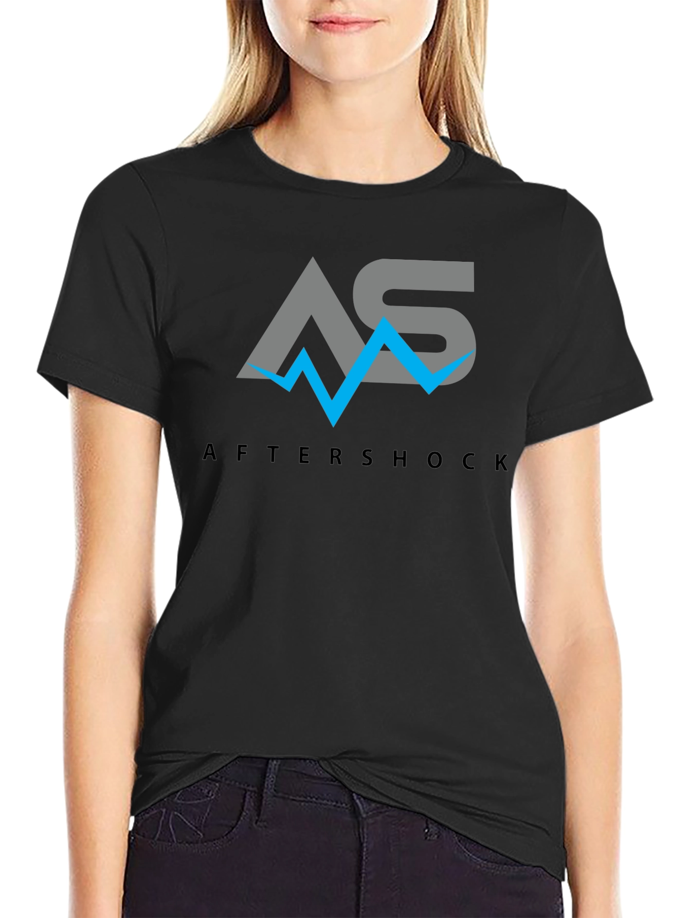 Aftershock Logo Graphic Black Tee