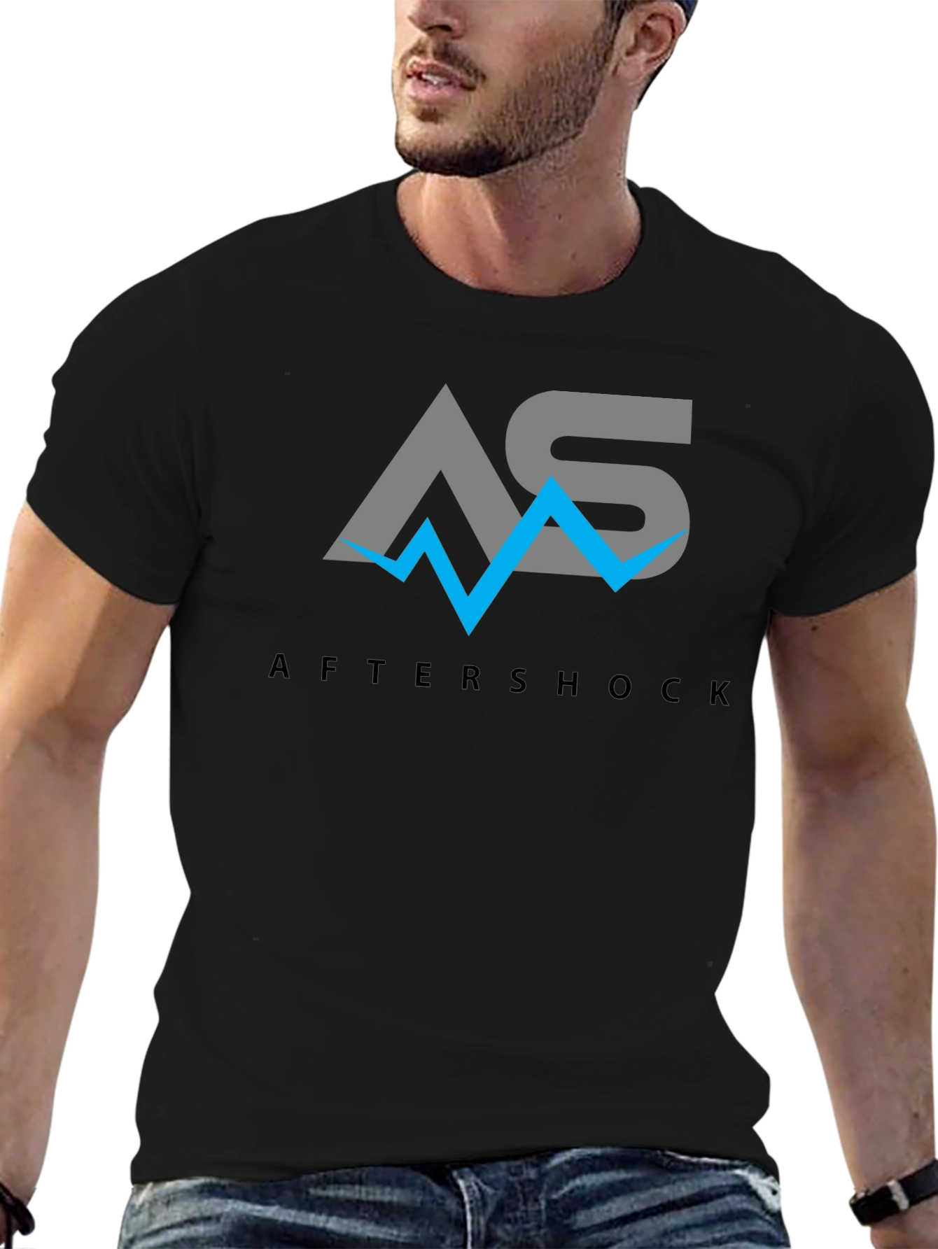 Aftershock Logo Graphic Black Tee