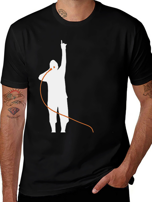 Retro Music Silhouette Graphic Tee