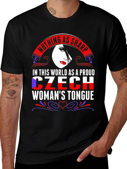 Proud Czech Womans Tongue T-Shirt