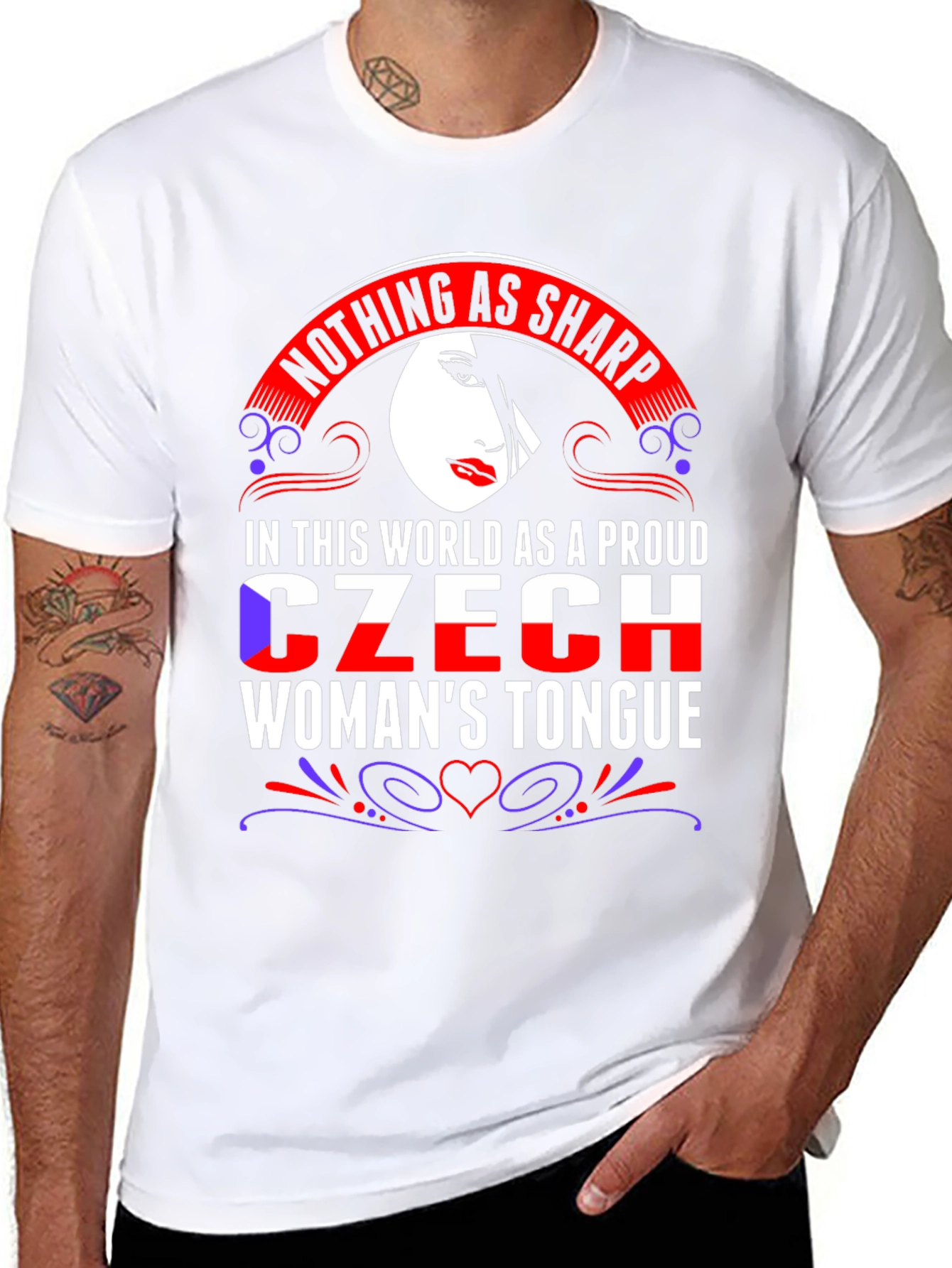 Proud Czech Womans Tongue T-Shirt