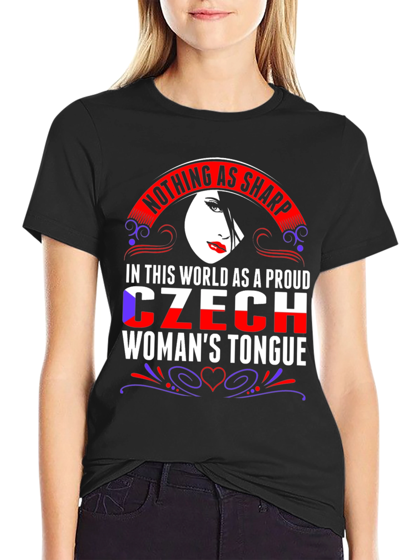 Proud Czech Womans Tongue T-Shirt