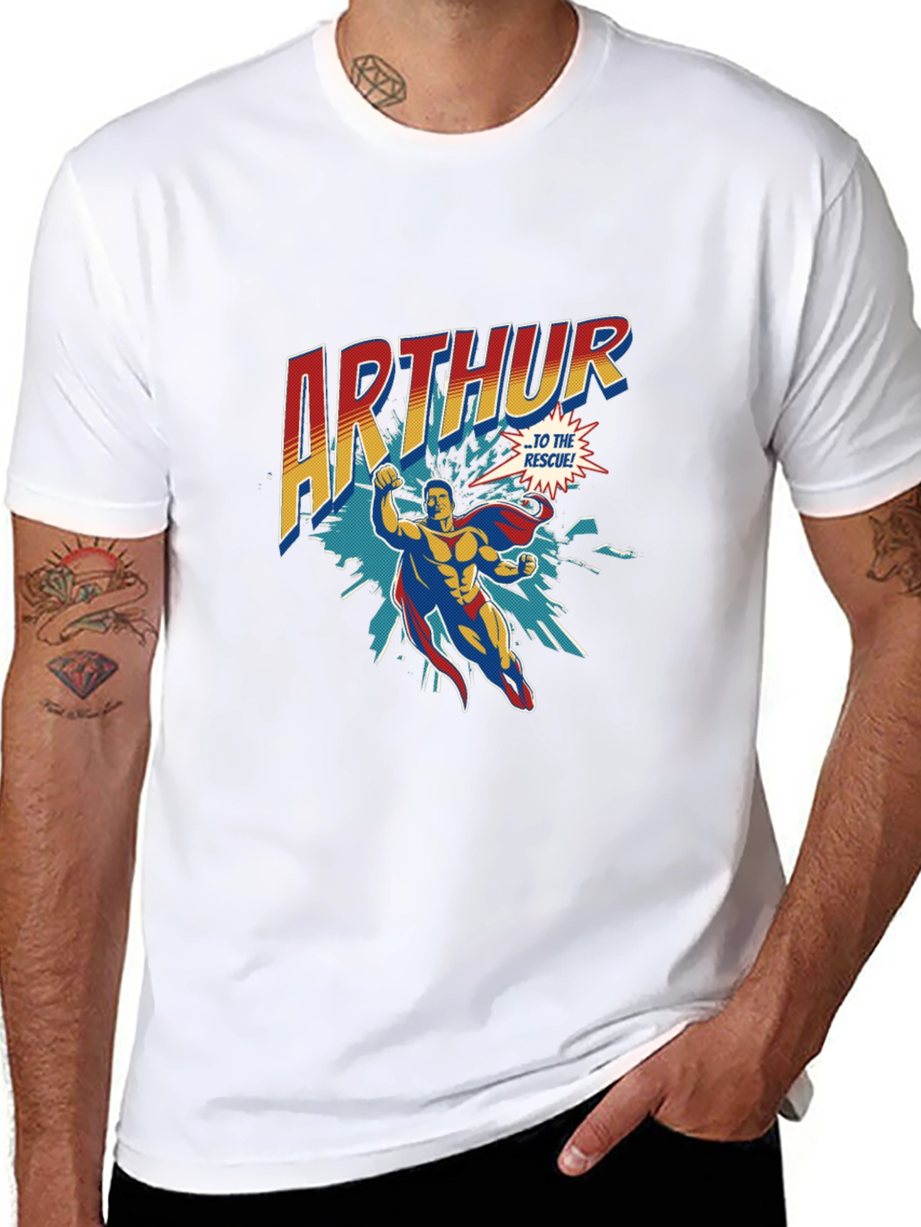 Arthur Superhero Graphic Tee - Bold & Stylish