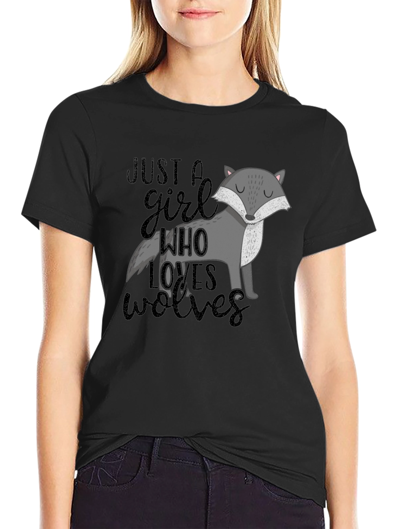 Just A Girl Who Loves Wolves T-Shirt