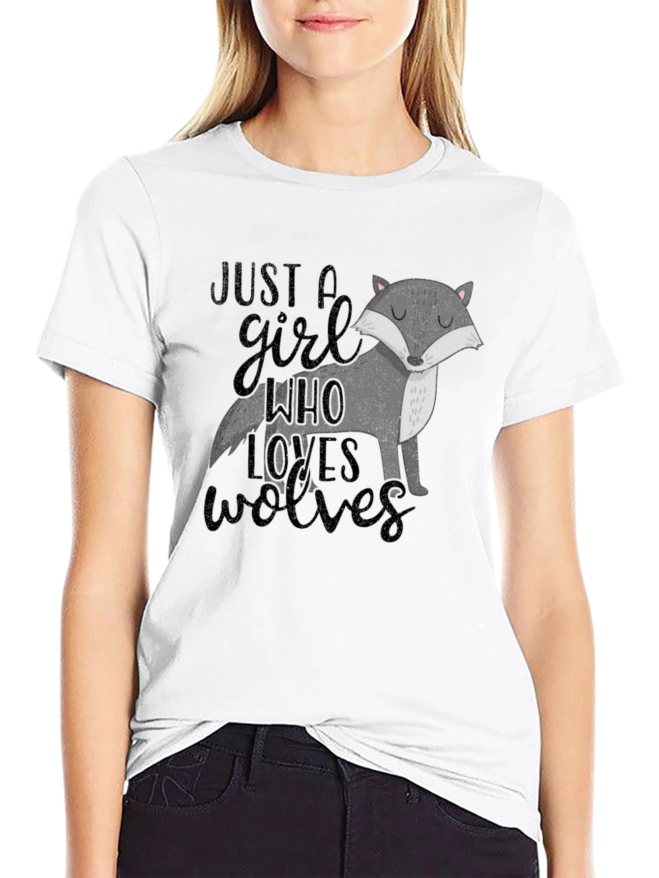 Just A Girl Who Loves Wolves T-Shirt