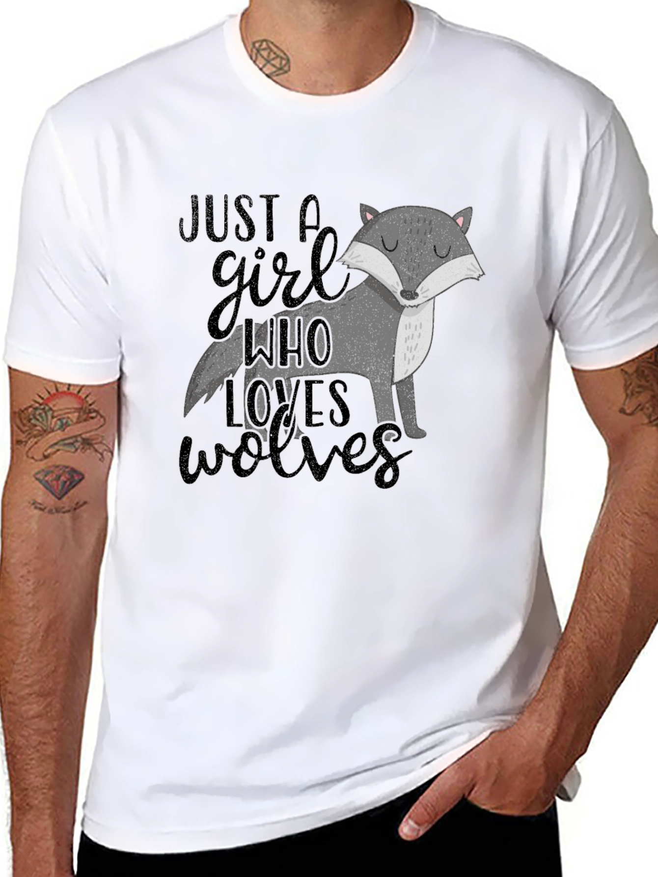 Just A Girl Who Loves Wolves T-Shirt